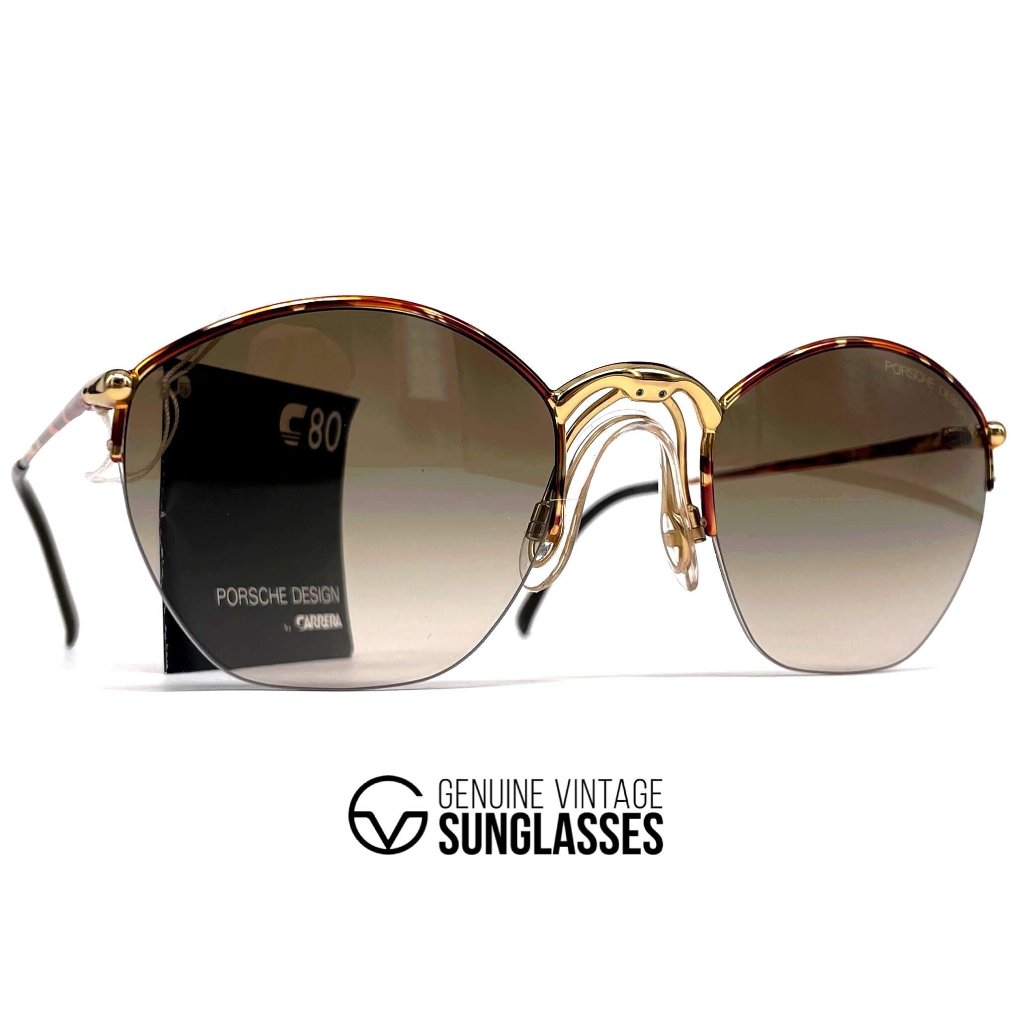 Vintage PORSCHE DESIGN by CARRERA 5645 rimless sunglasses