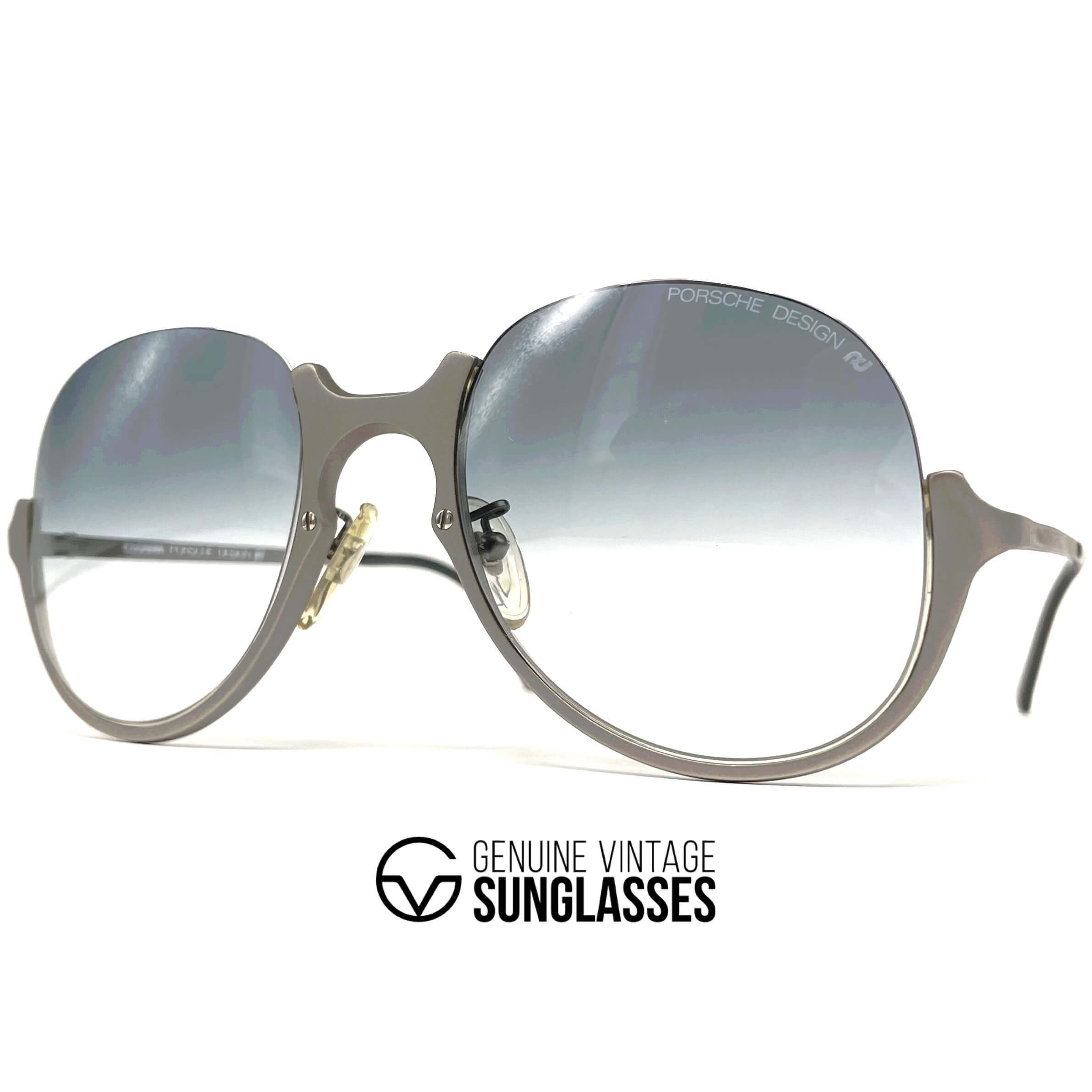 Vintage PORSCHE DESIGN by CARRERA 5650 Titanium rimless sunglasses