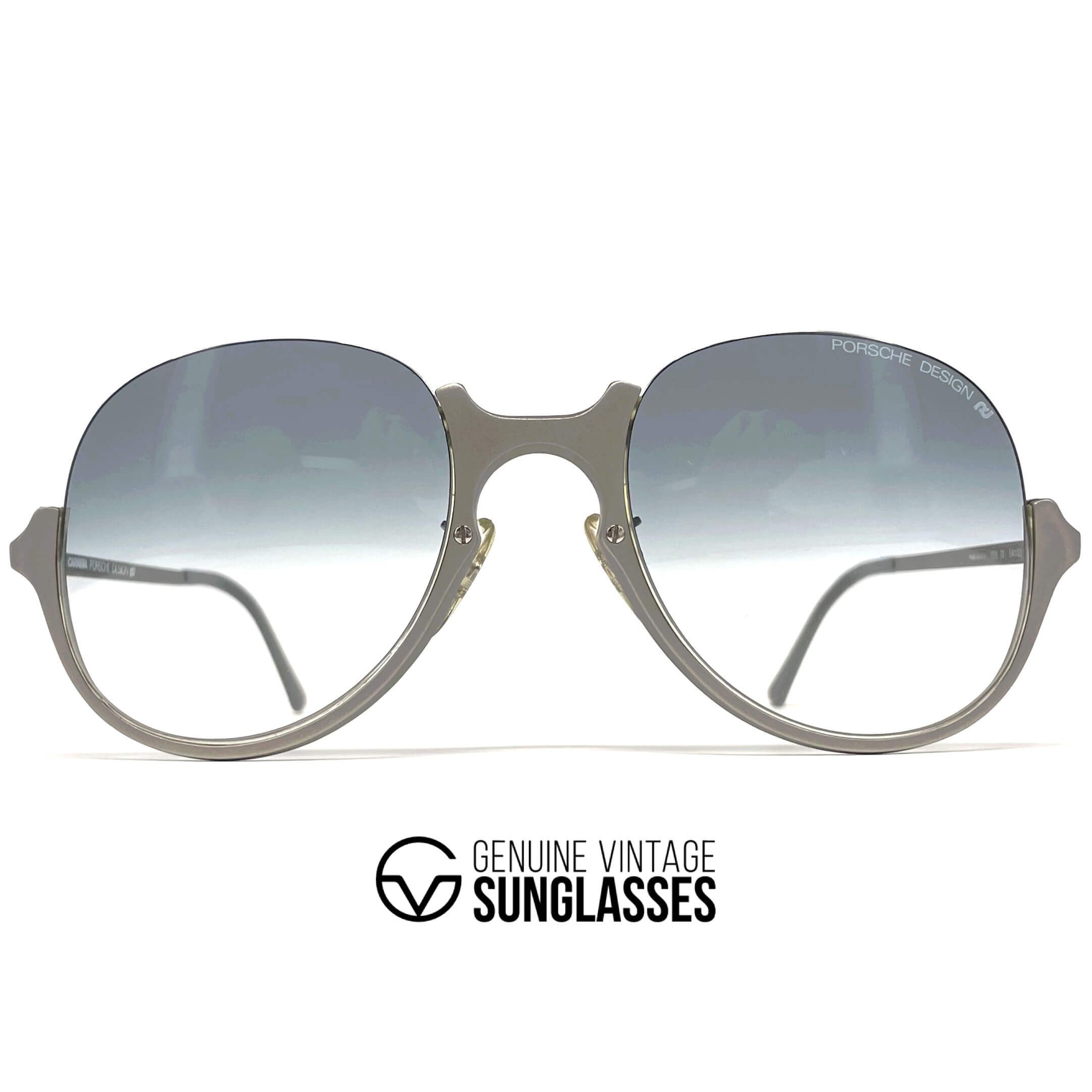 Vintage PORSCHE DESIGN by CARRERA 5650 Titanium rimless sunglasses