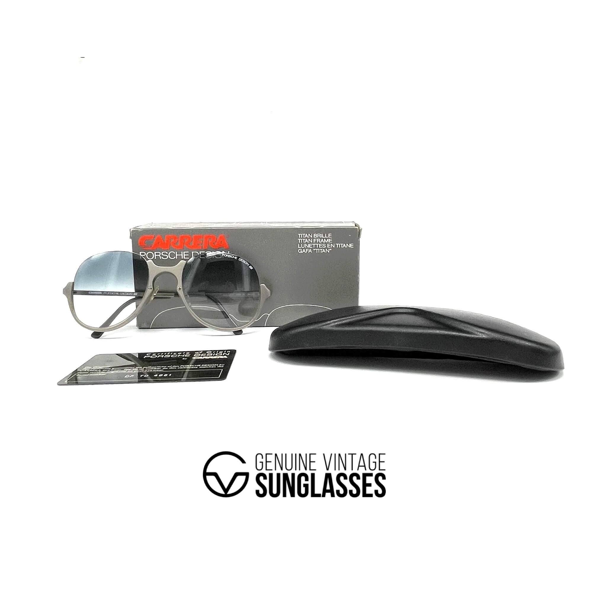 Vintage PORSCHE DESIGN by CARRERA 5650 Titanium rimless sunglasses