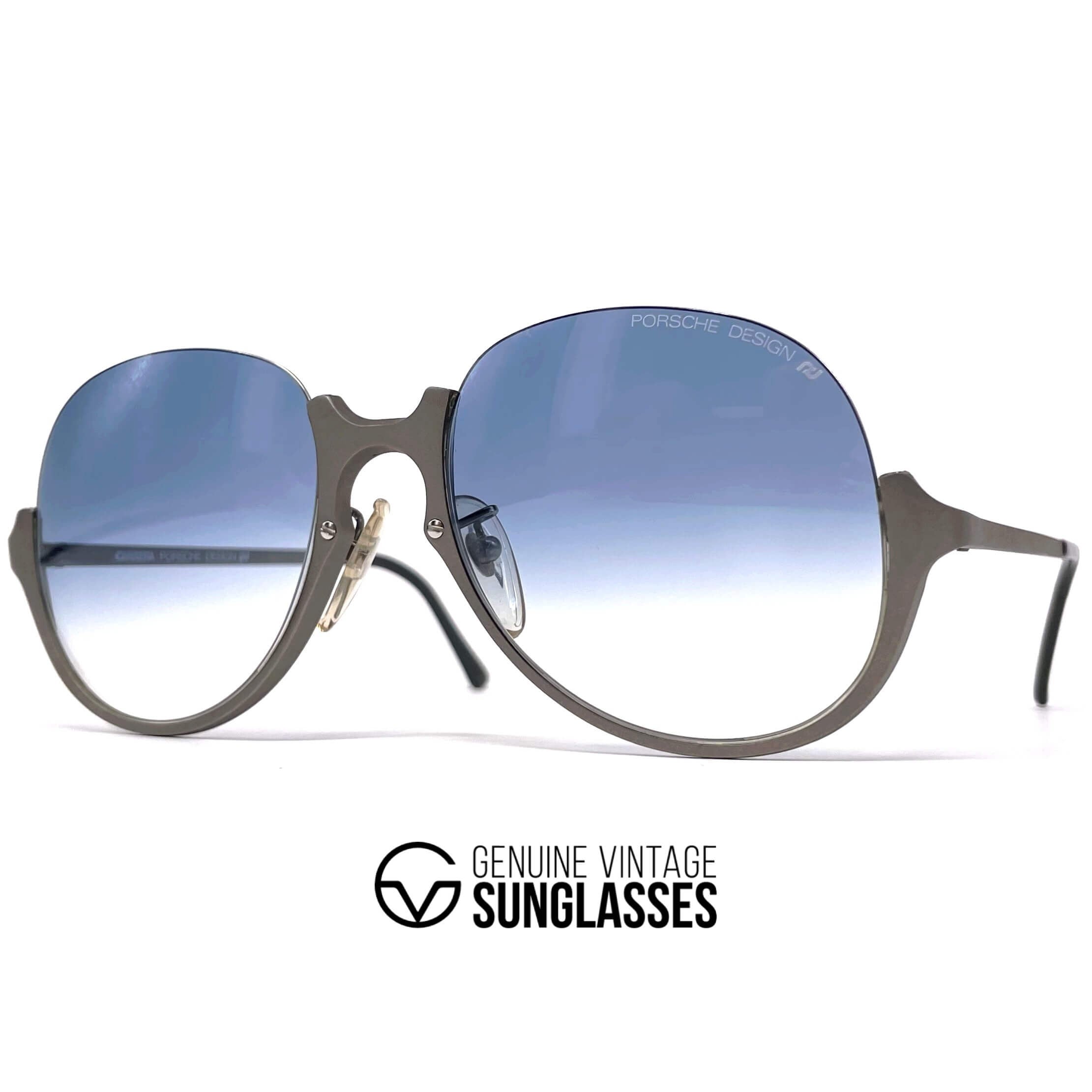 Vintage PORSCHE DESIGN by CARRERA 5650 Titanium rimless sunglasses