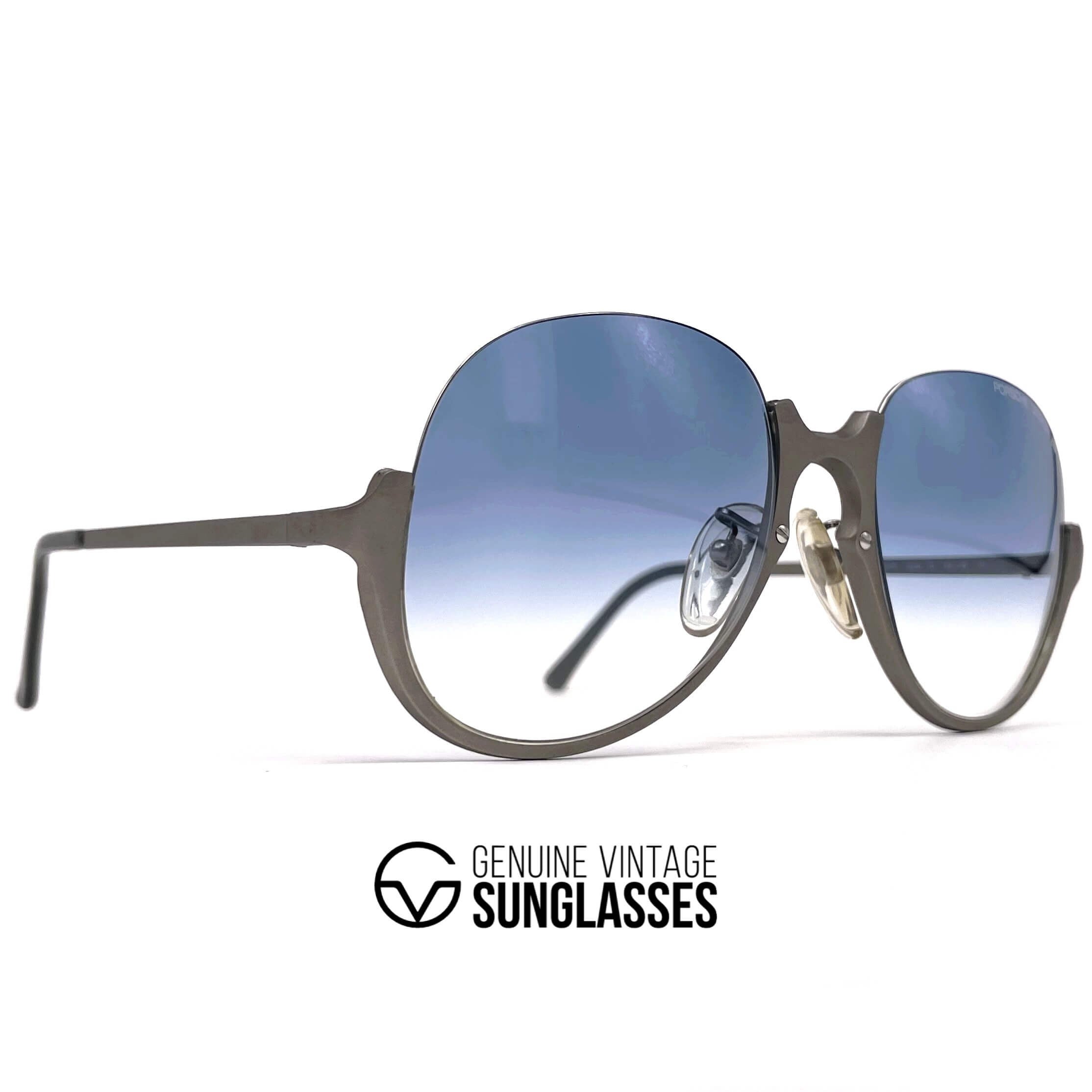 Vintage PORSCHE DESIGN by CARRERA 5650 Titanium rimless sunglasses