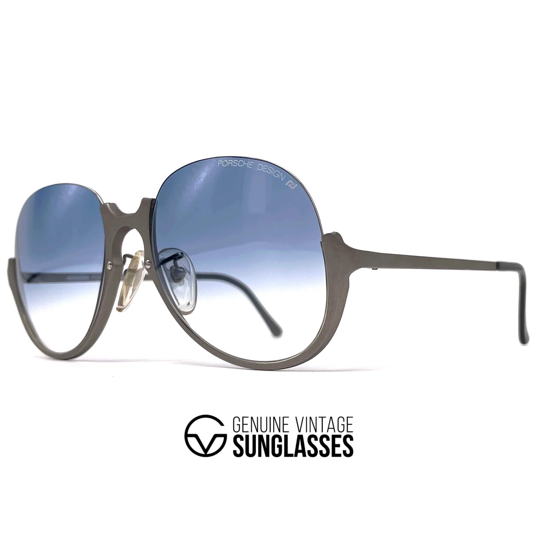 Vintage PORSCHE DESIGN by CARRERA 5650 Titanium rimless sunglasses