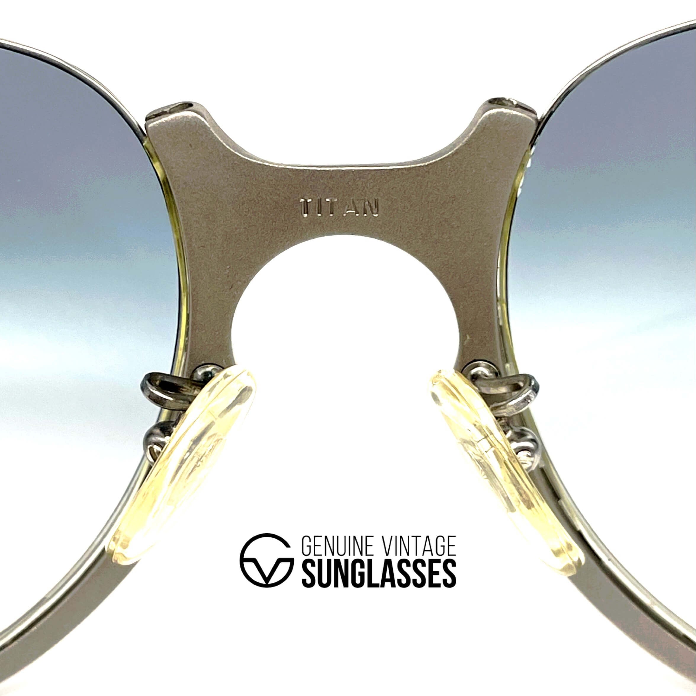 Vintage PORSCHE DESIGN by CARRERA 5650 Titanium rimless sunglasses