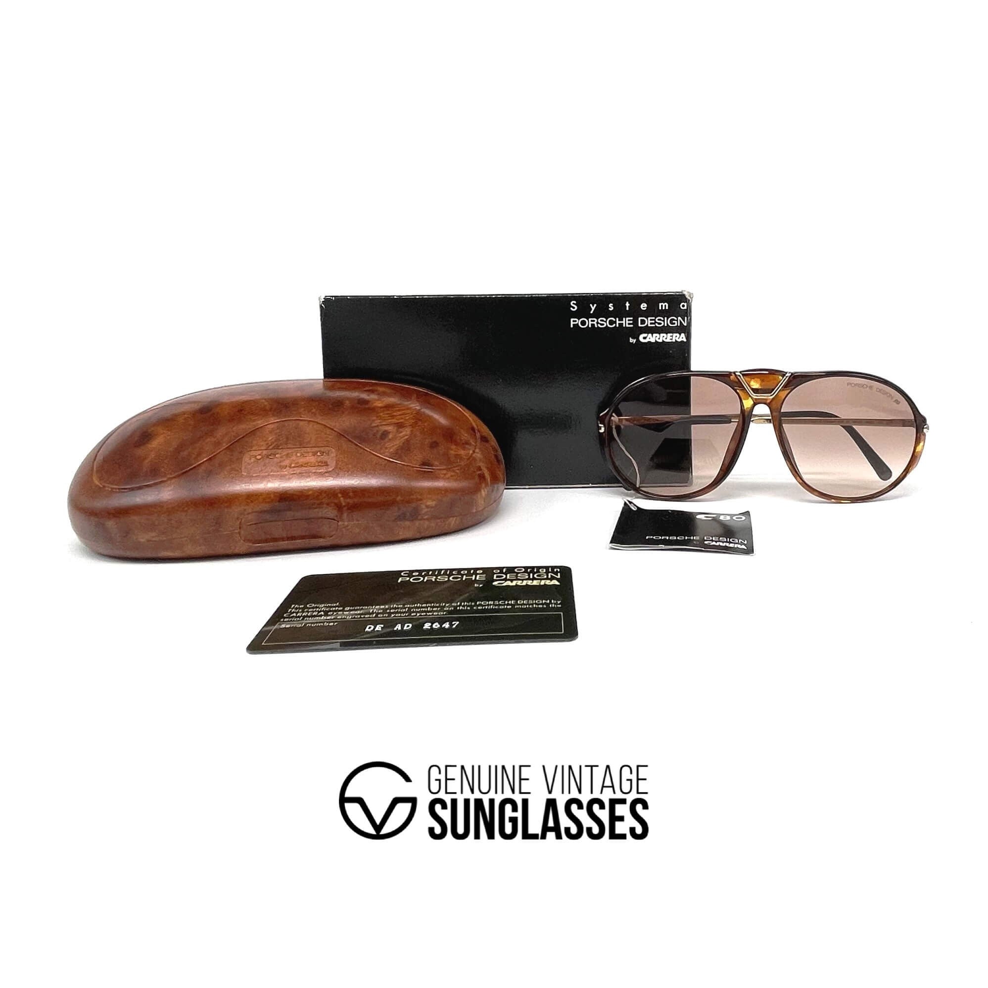 Vintage PORSCHE DESIGN by CARRERA 5659 designer sunglasses