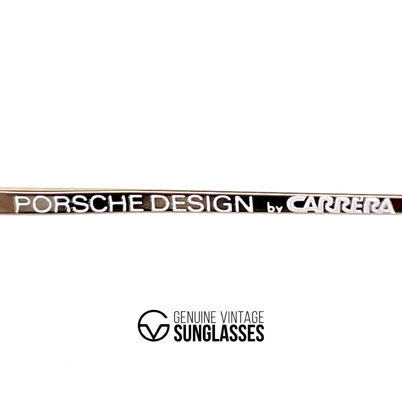 Vintage PORSCHE DESIGN by CARRERA 5689 gold round sunglasses