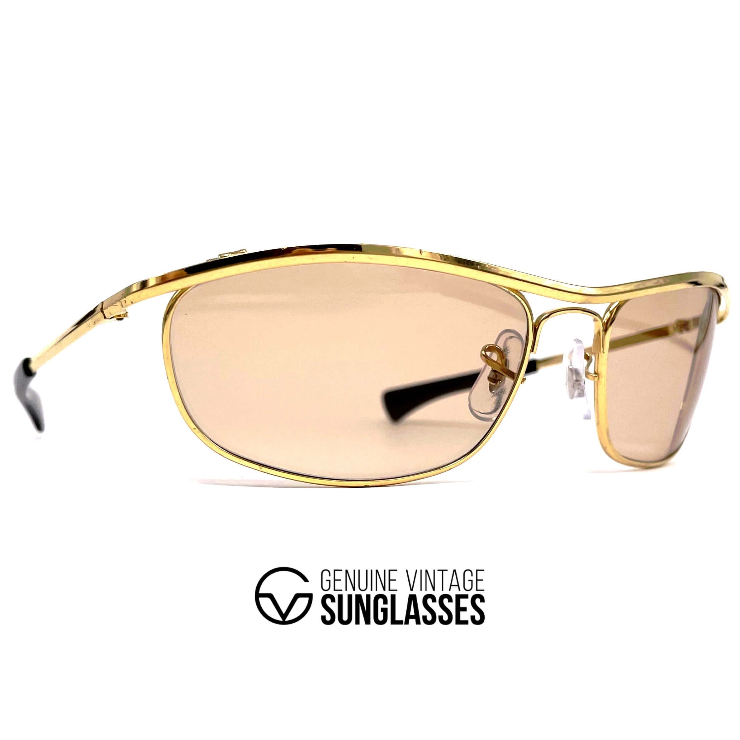 Vintage RAY-BAN Olympian I DLX Easy Rider CUSTOM MADE gold sunglasses