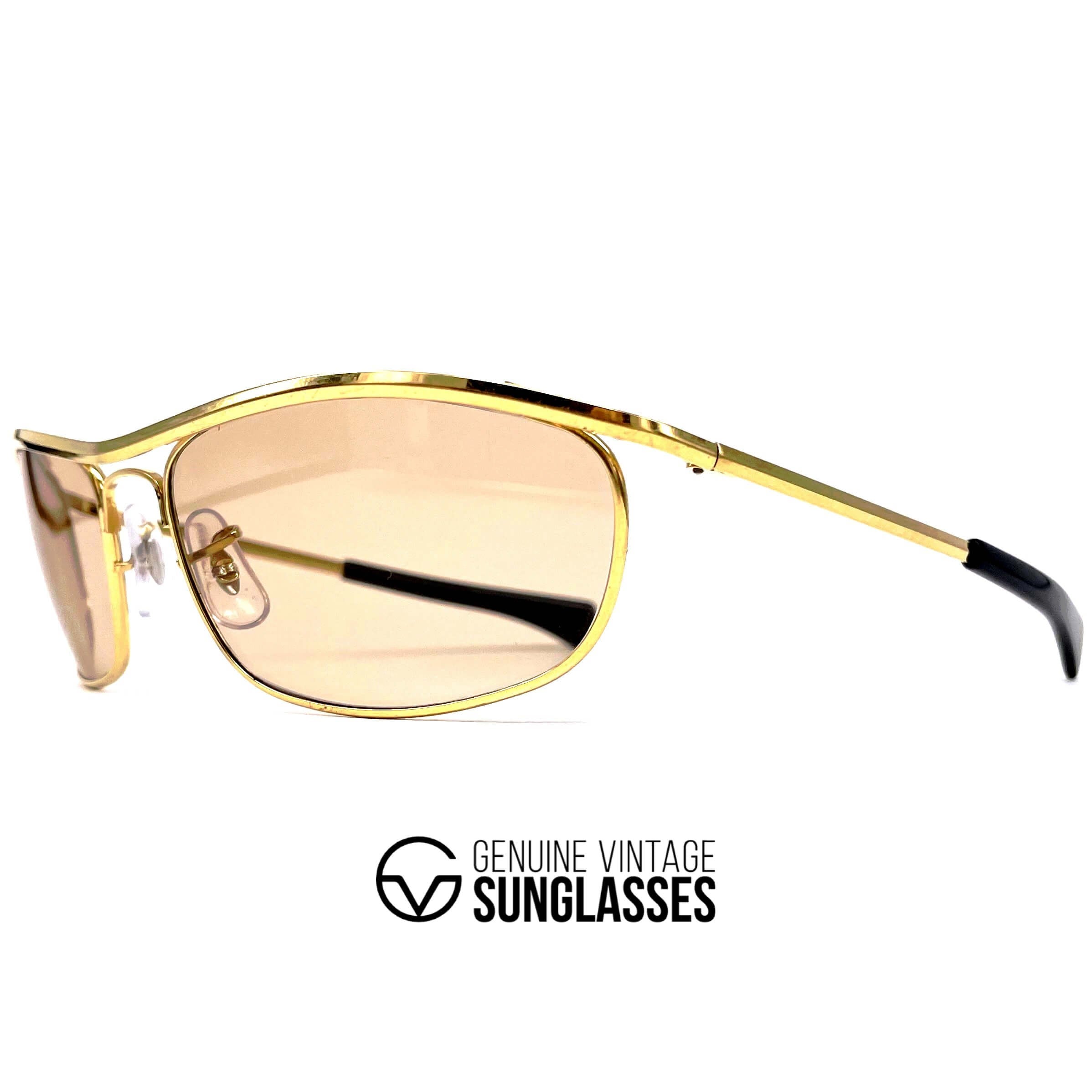 Vintage RAY-BAN Olympian I DLX Easy Rider CUSTOM MADE gold sunglasses