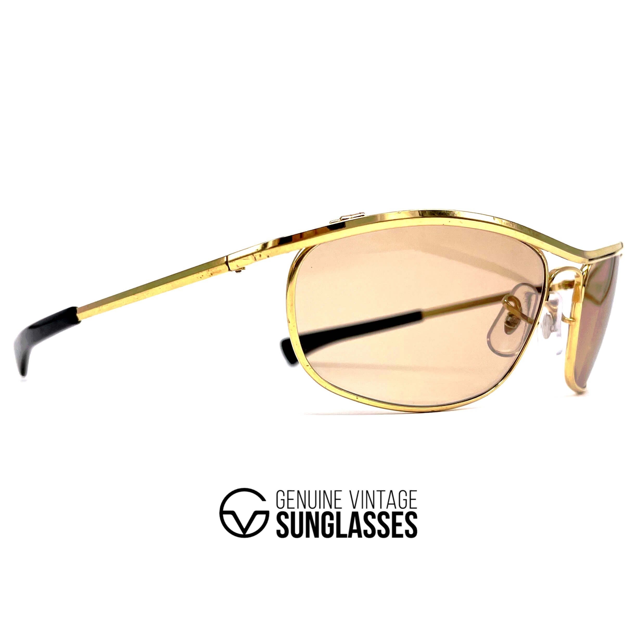 Vintage RAY-BAN Olympian I DLX Easy Rider CUSTOM MADE gold sunglasses