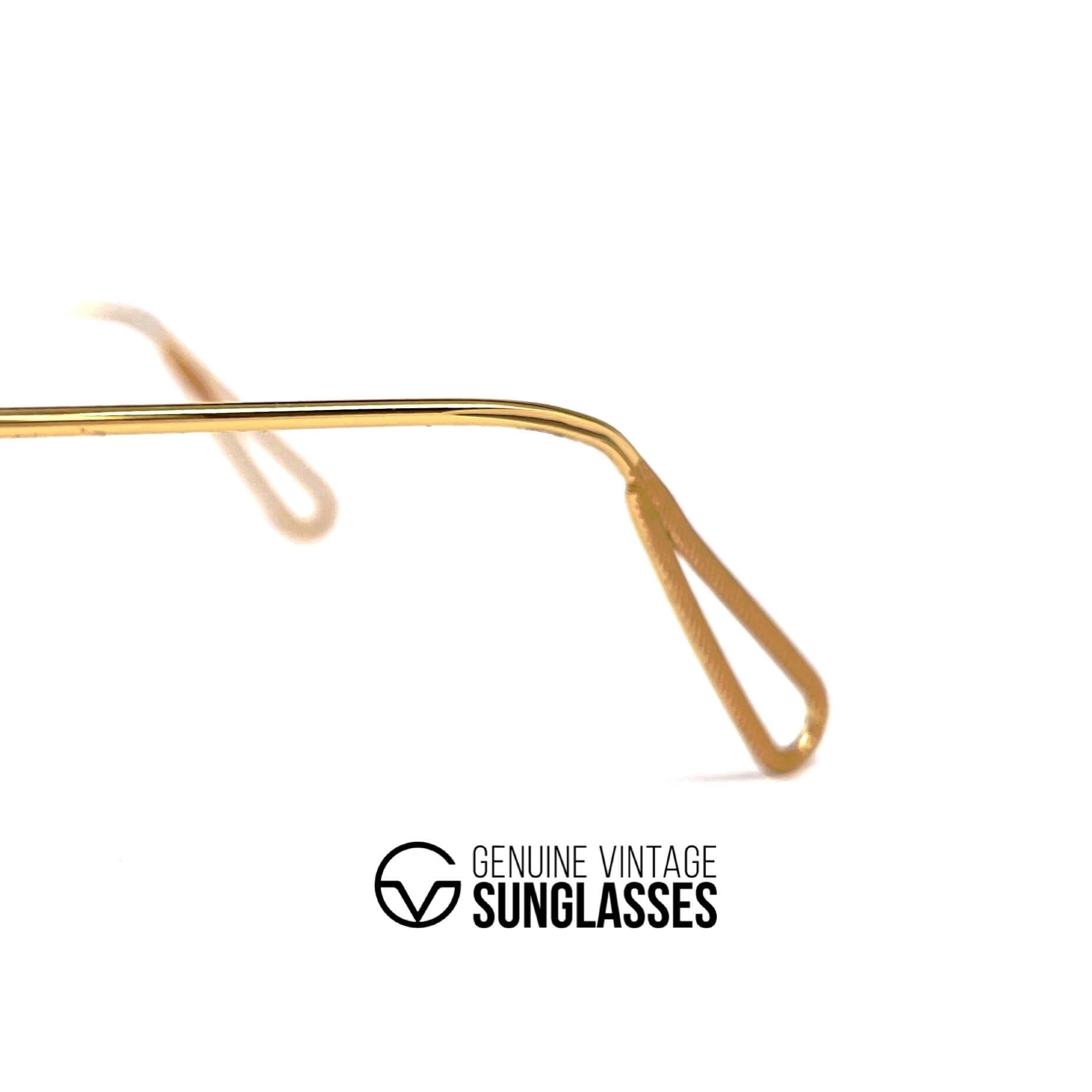 Vintage RAY-BAN W1696 round gold sunglasses