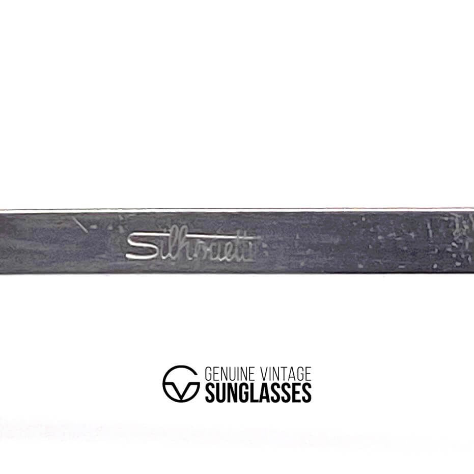 Vintage SILHOUETTE 836 silver XXL metal designer 70's sunglasses