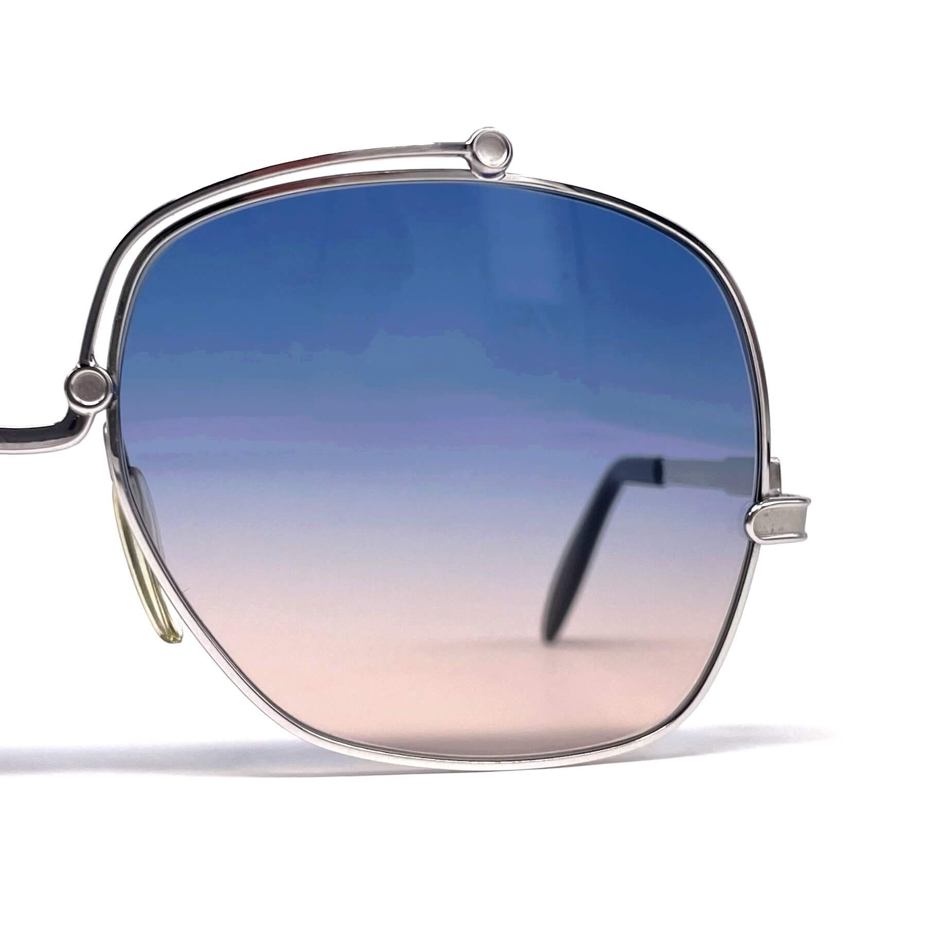 Vintage SILHOUETTE 836 silver XXL metal designer 70's sunglasses