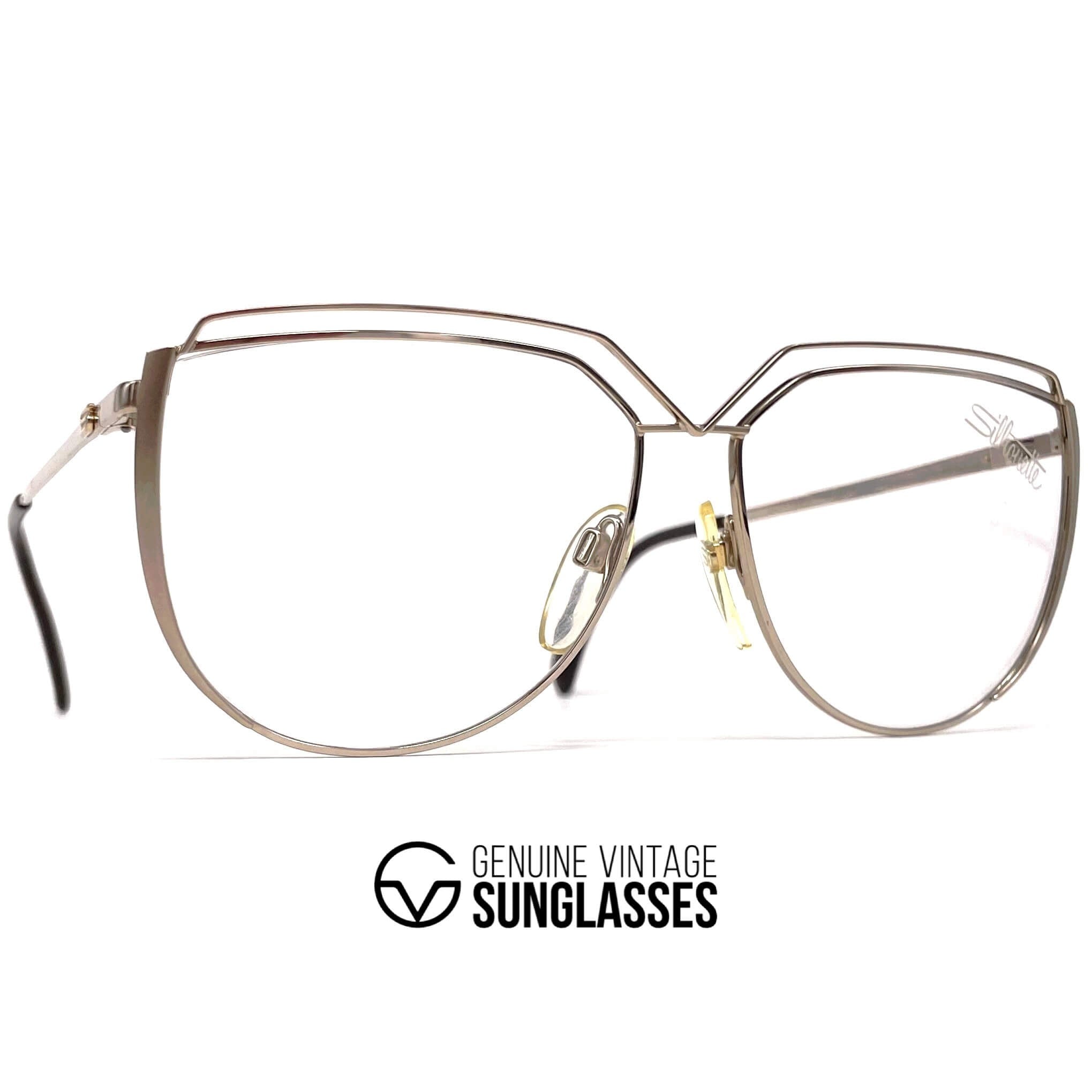Vintage SILHOUETTE M 6046 rare gold glasses frames