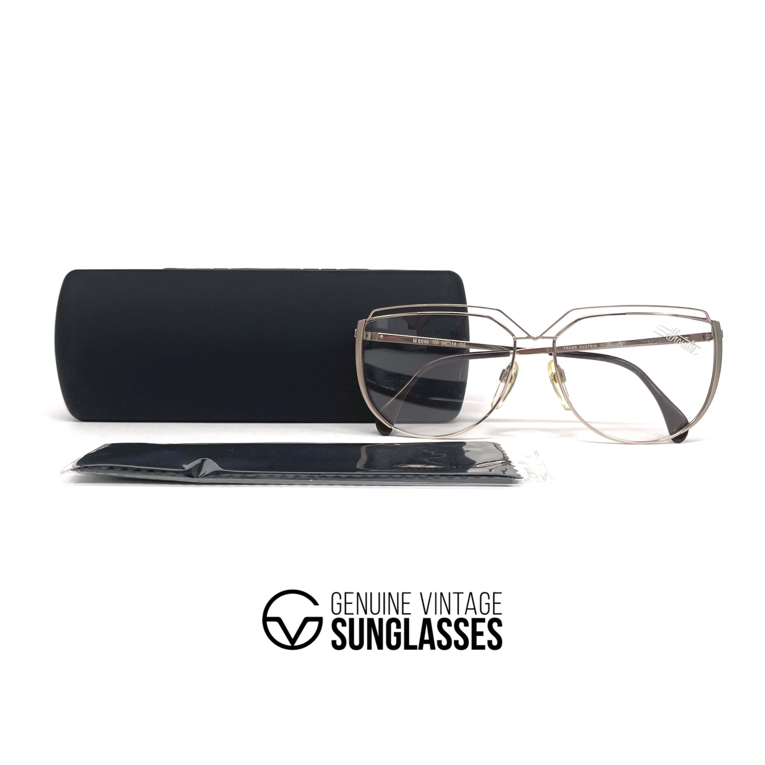 Vintage SILHOUETTE M 6046 rare gold glasses frames