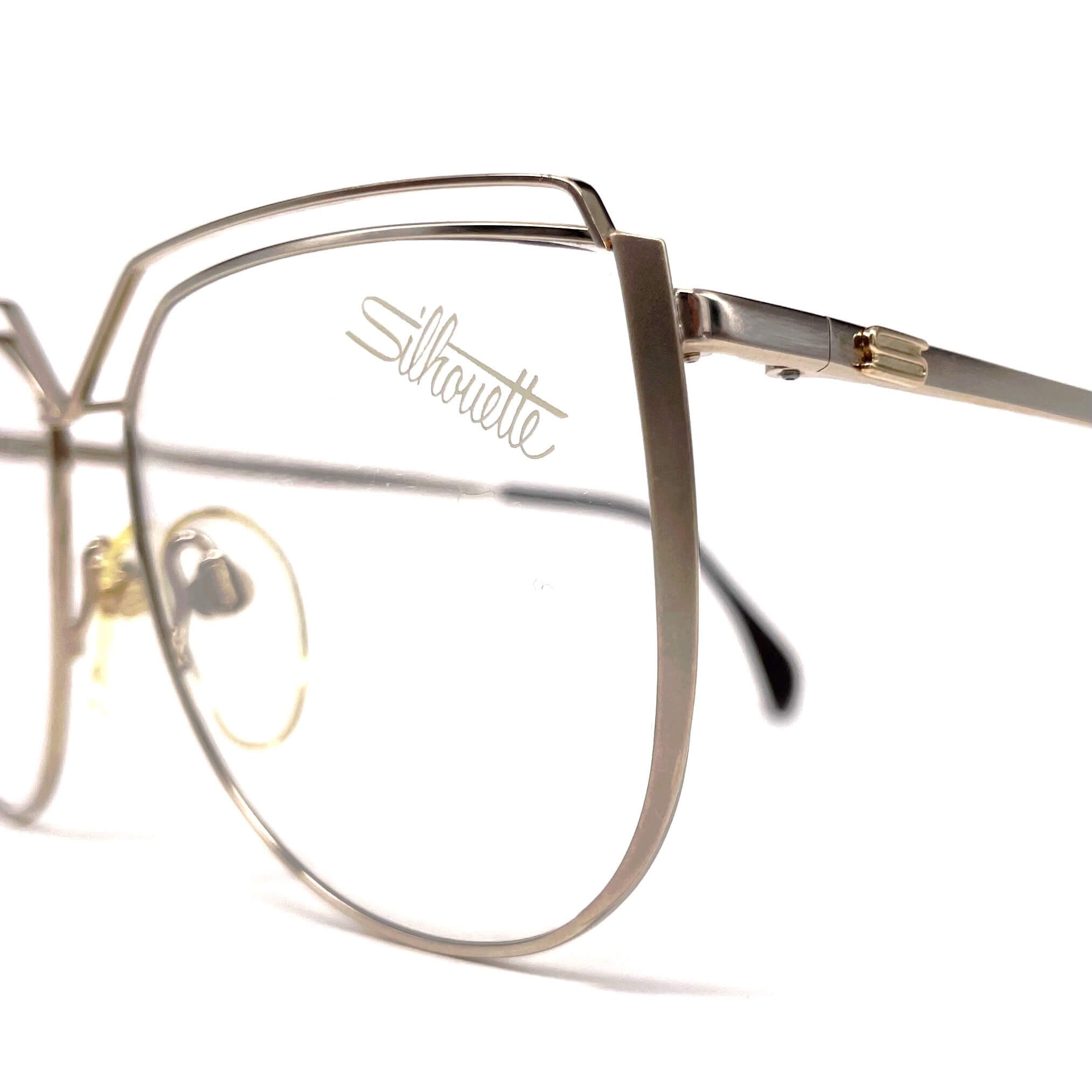 Vintage SILHOUETTE M 6046 rare gold glasses frames