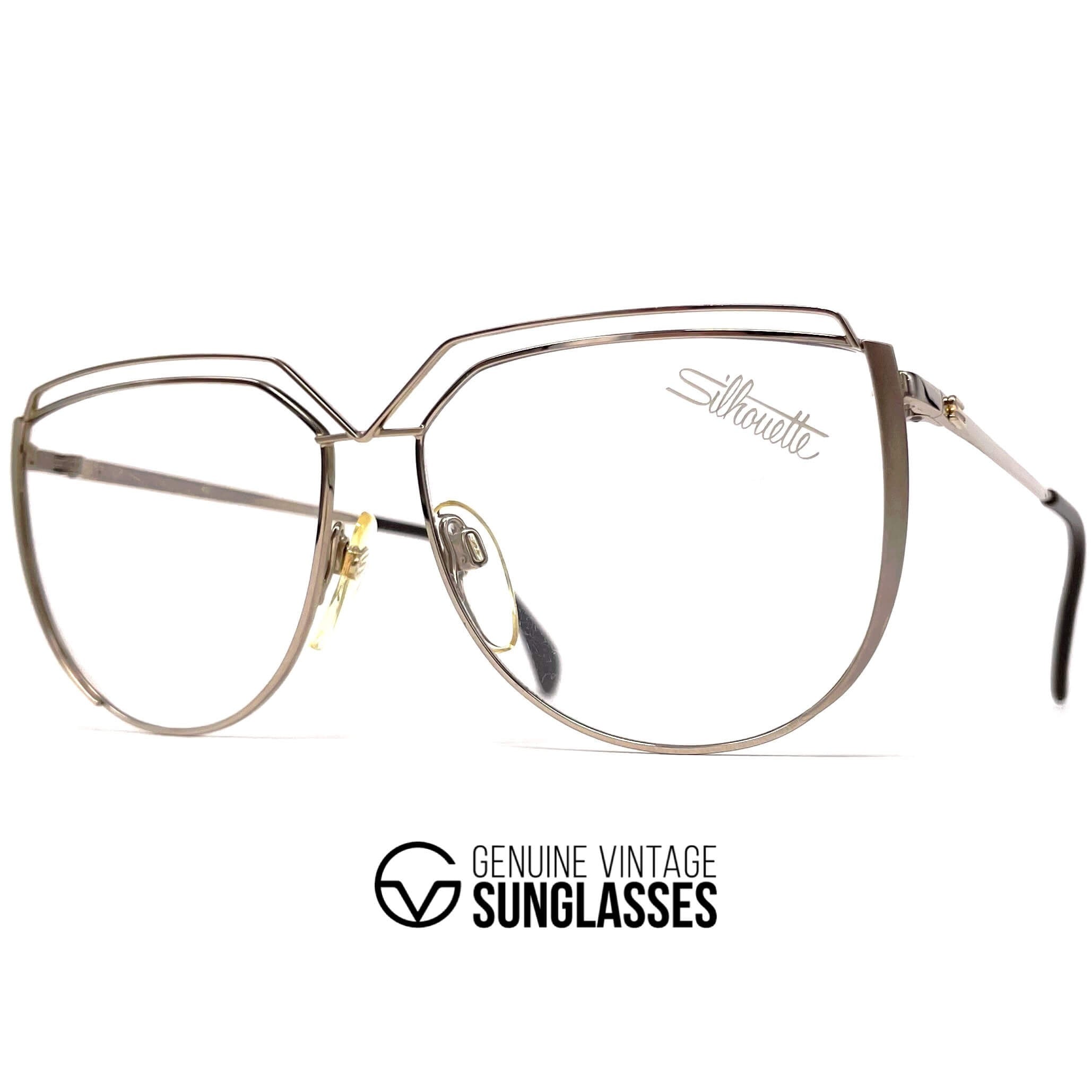 Vintage SILHOUETTE M 6046 rare gold glasses frames