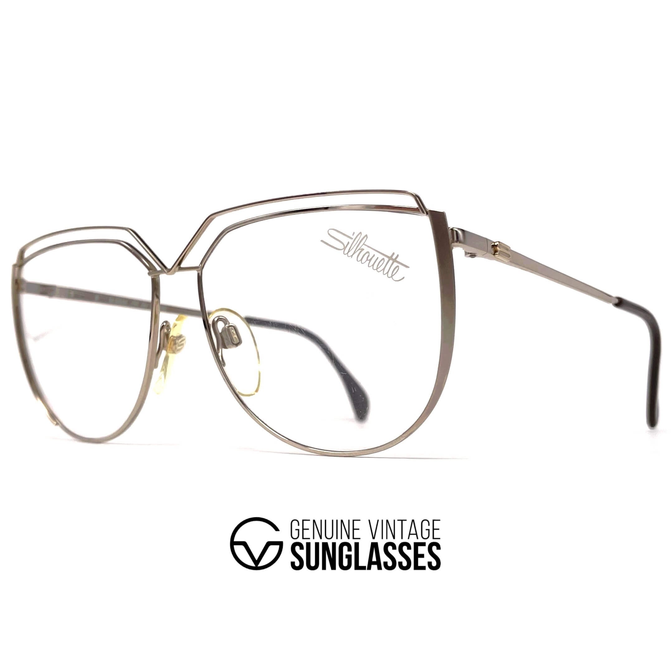 Vintage SILHOUETTE M 6046 rare gold glasses frames