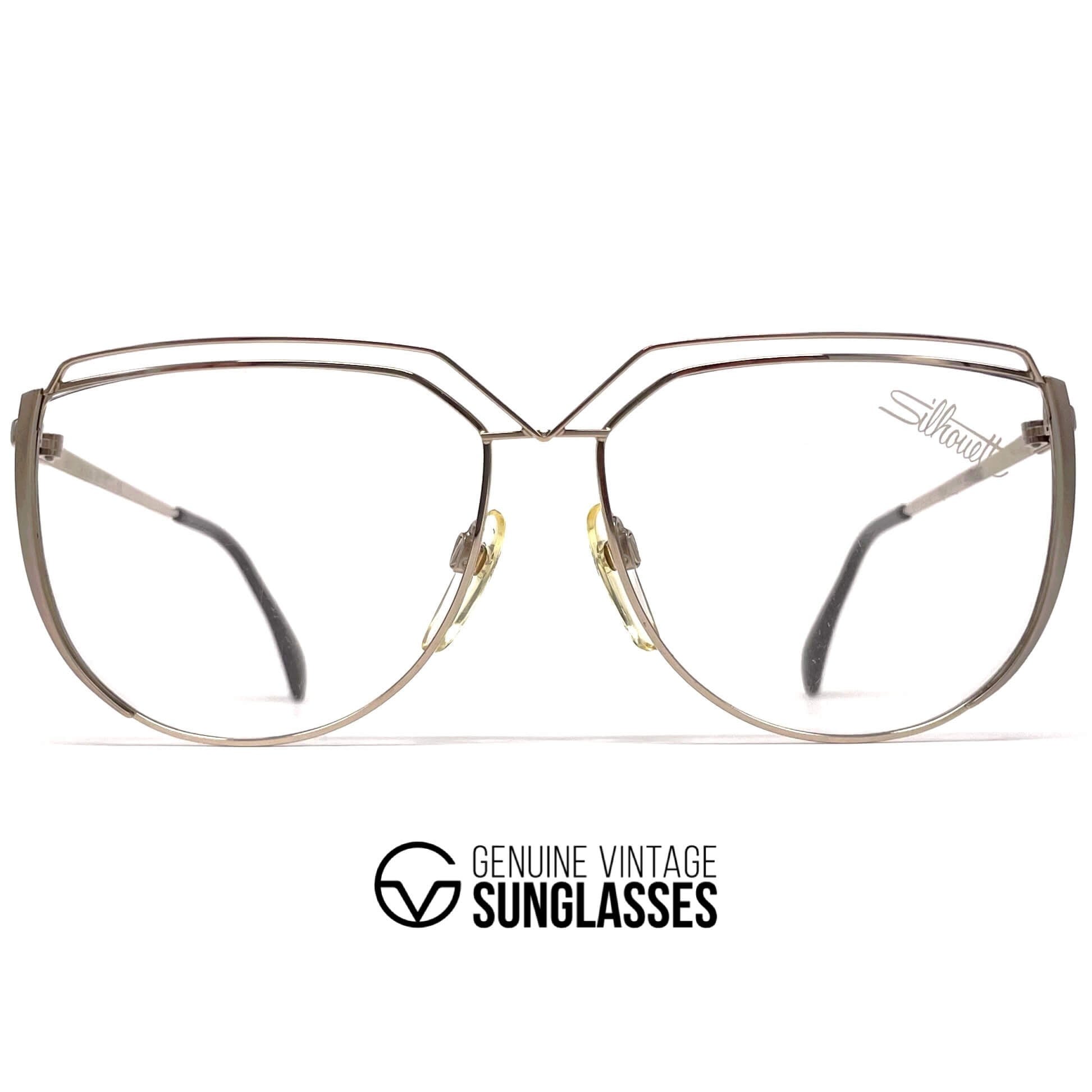 Vintage SILHOUETTE M 6046 rare gold glasses frames
