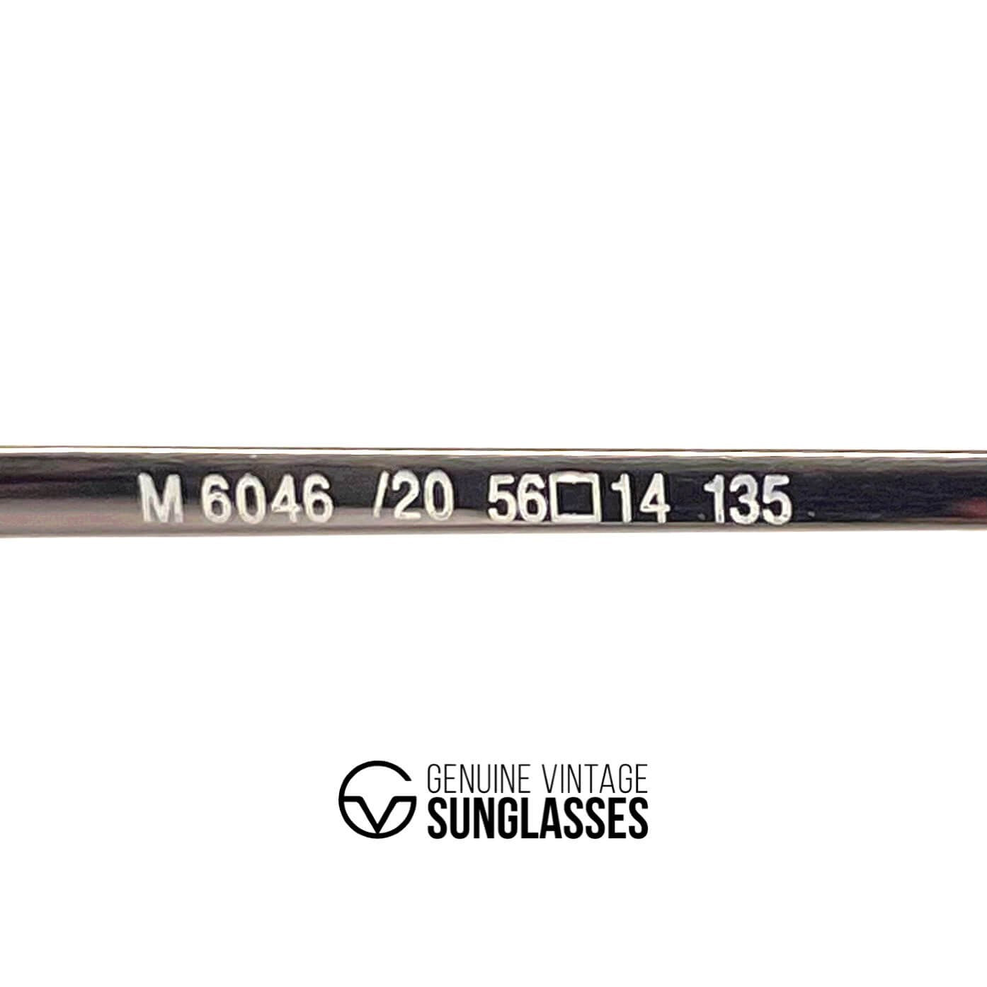 Vintage SILHOUETTE M 6046 rare gold sunglasses