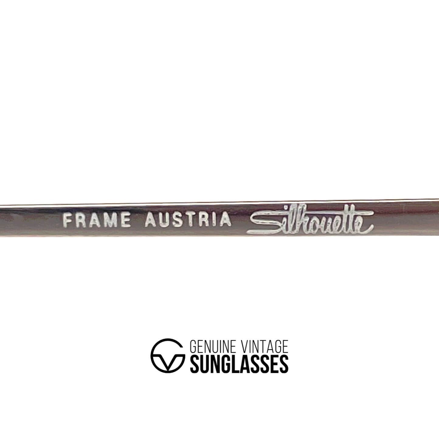 Vintage SILHOUETTE M 6046 rare gold sunglasses