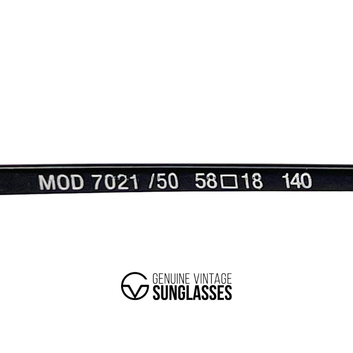 Vintage SILHOUETTE M 7021 black aviator XXL sunglasses