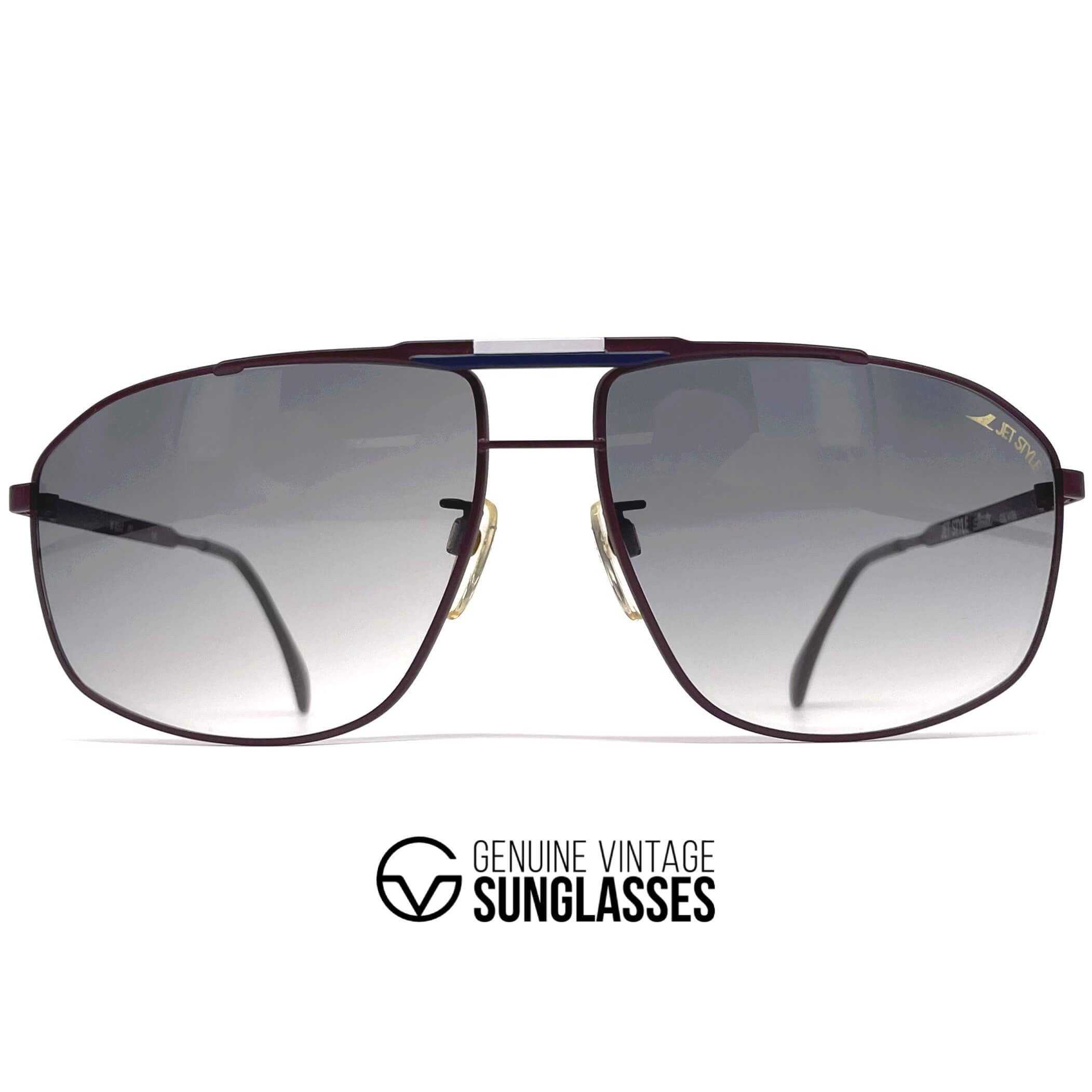 Vintage SILHOUETTE M 8512 Jet Style aviator sunglasses