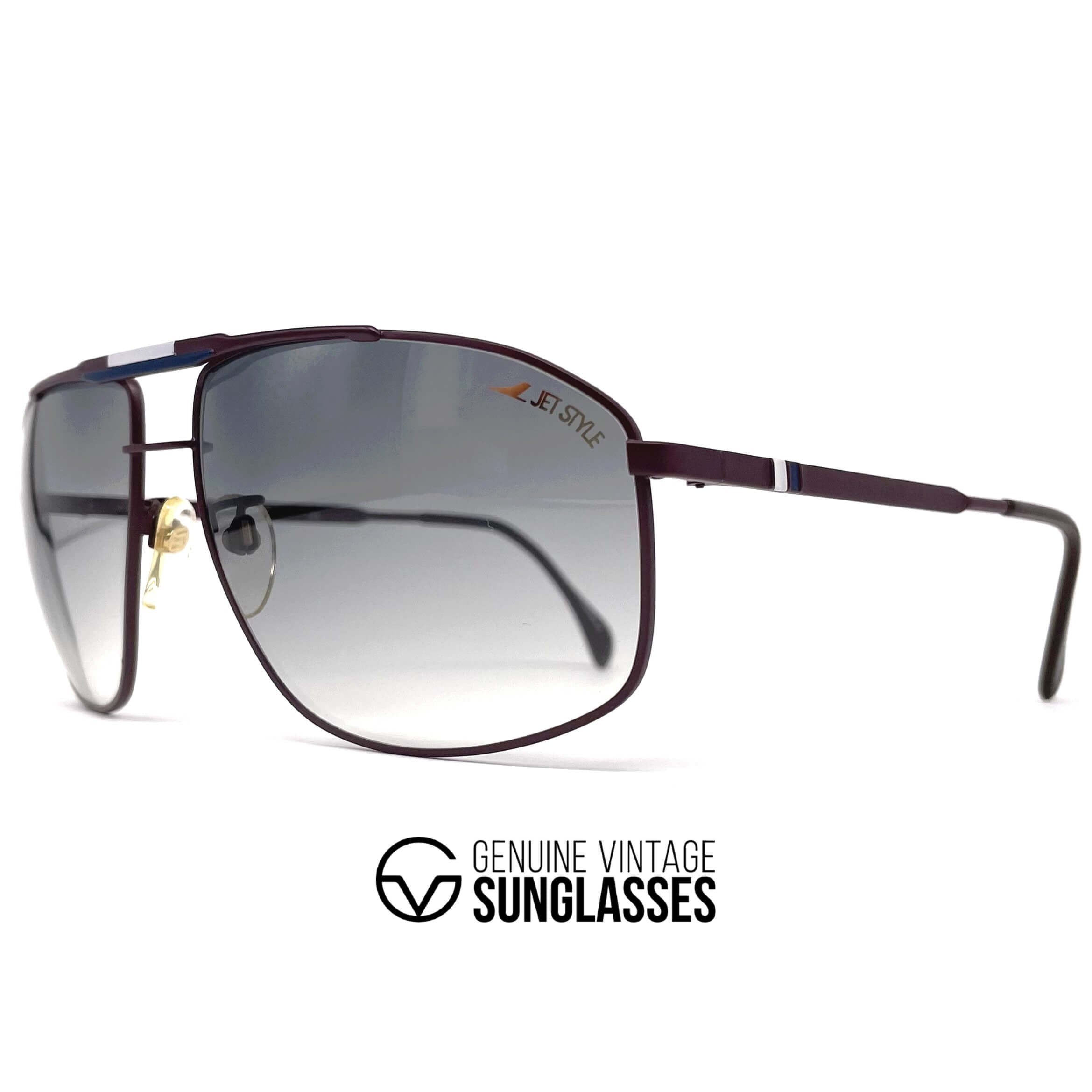 Vintage SILHOUETTE M 8512 Jet Style aviator sunglasses