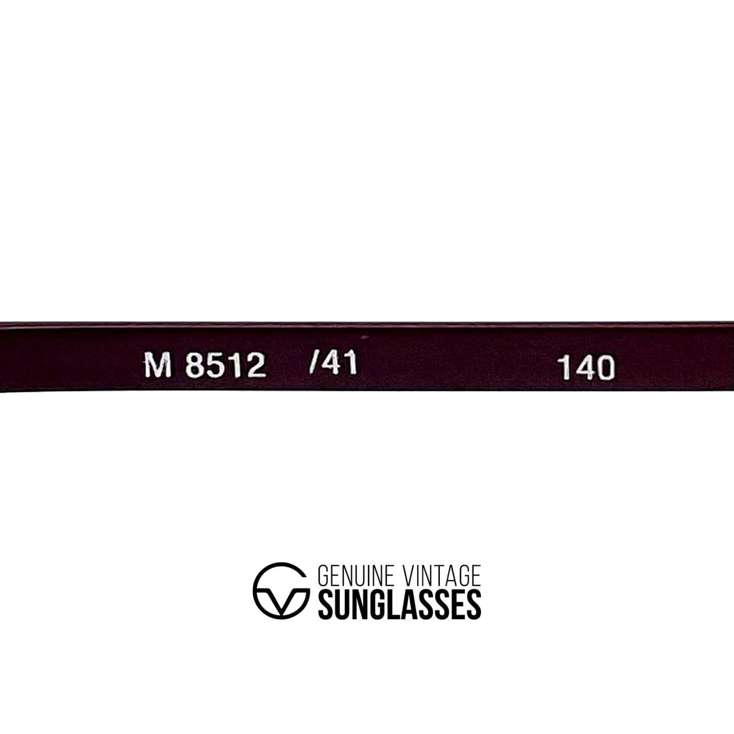 Vintage SILHOUETTE M 8512 Jet Style aviator sunglasses