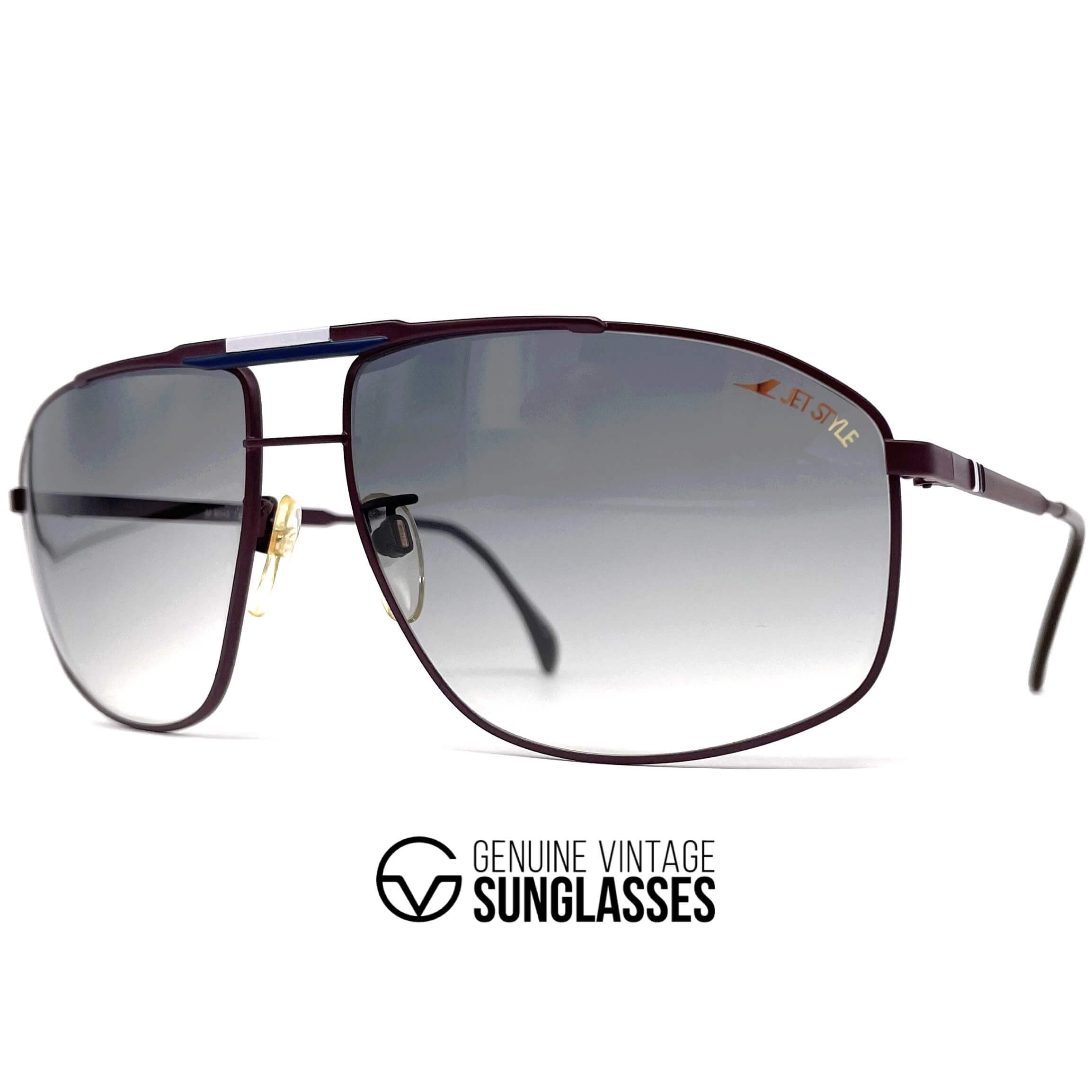 Vintage SILHOUETTE M 8512 Jet Style aviator sunglasses