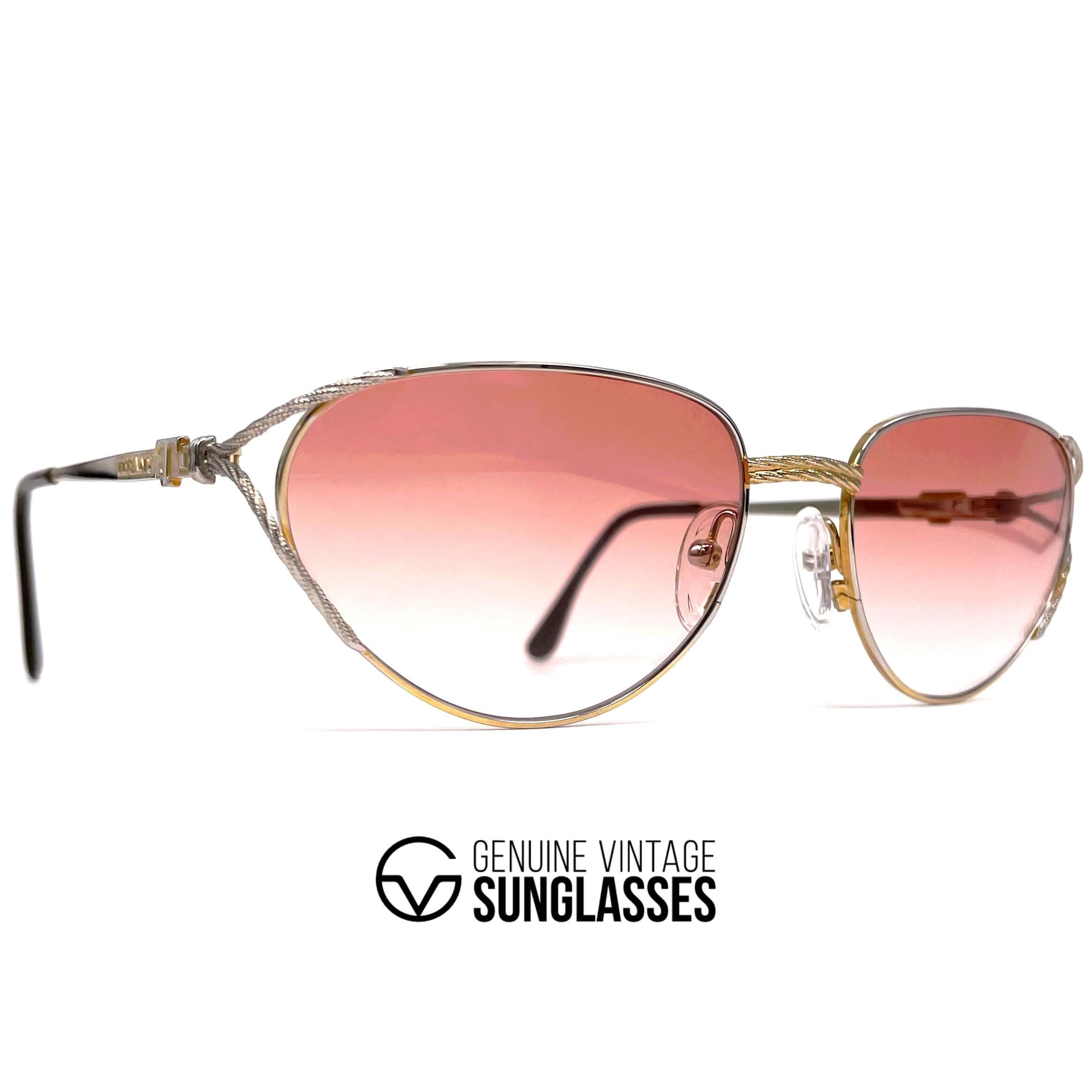 Vintage TIFFANY T360 gold plated platinum sunglasses