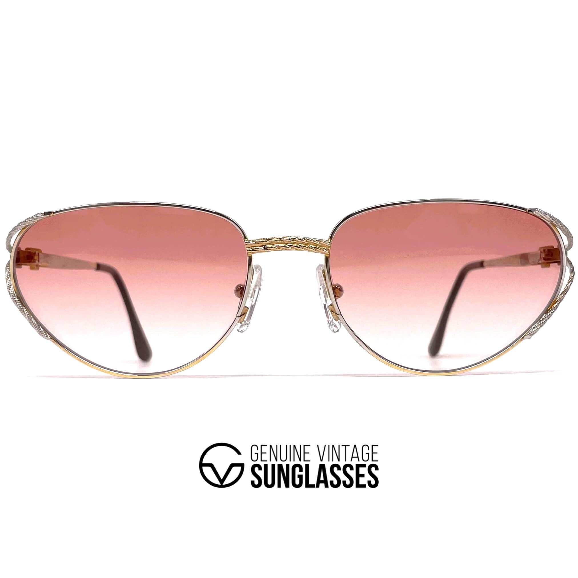 Vintage TIFFANY T360 gold plated platinum sunglasses