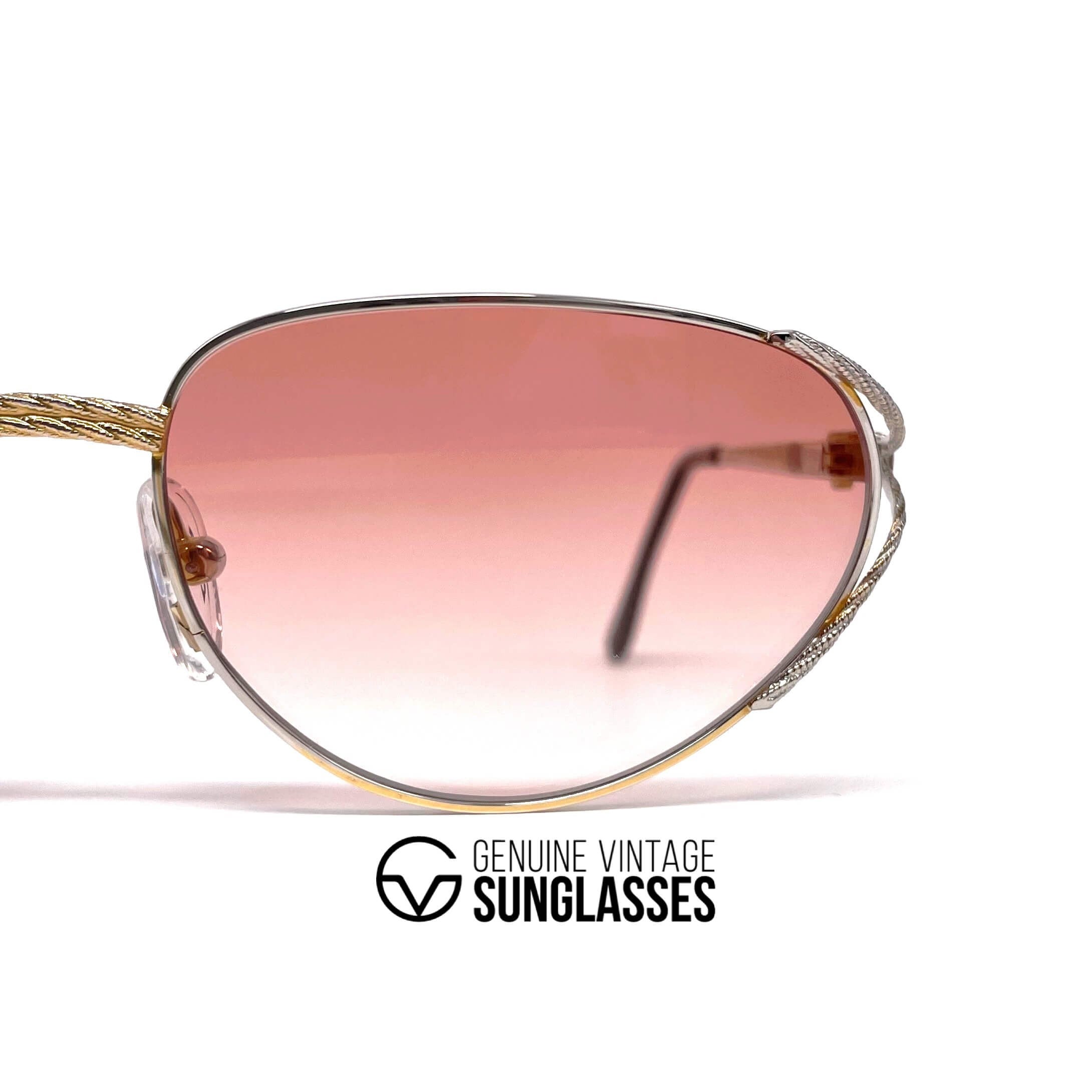 Vintage TIFFANY T360 gold plated platinum sunglasses