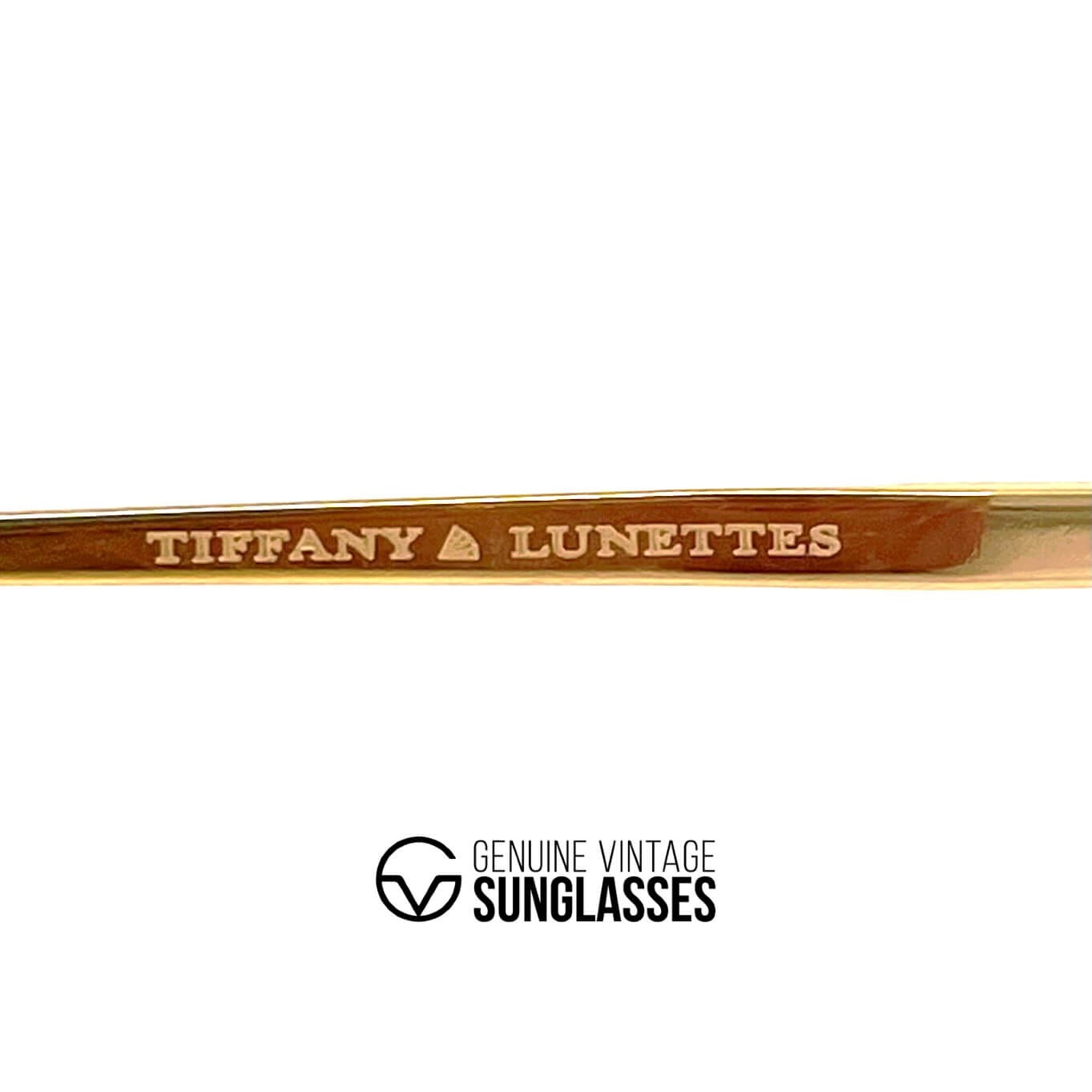 Vintage TIFFANY T616 gold plated sunglasses