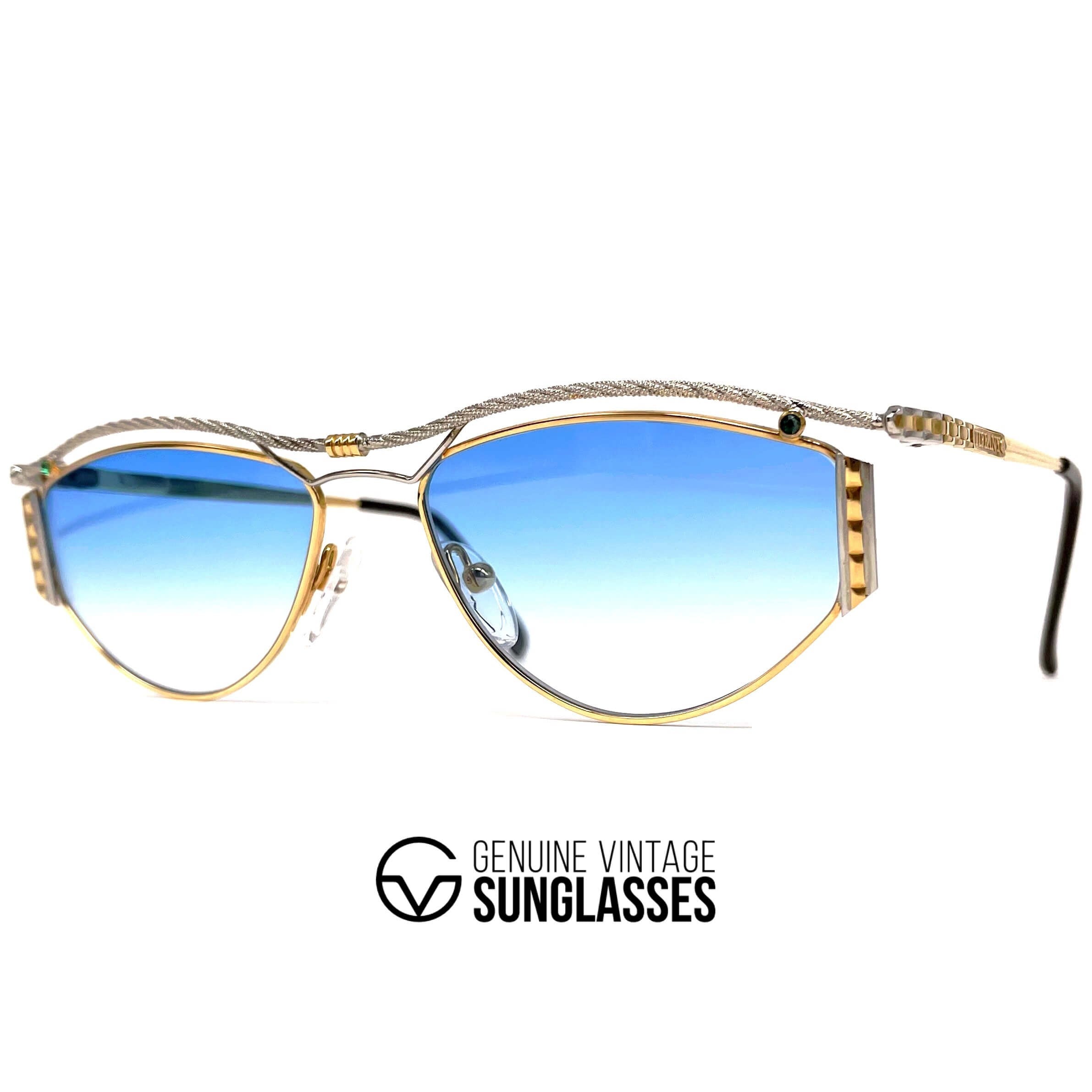 Vintage TIFFANY T616 gold plated sunglasses