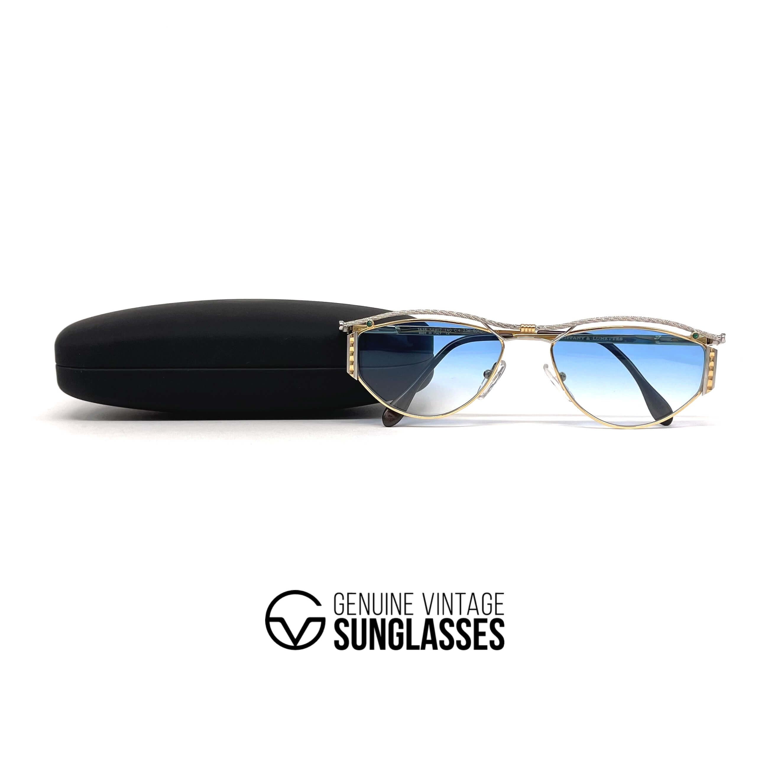 Vintage TIFFANY T616 gold plated sunglasses