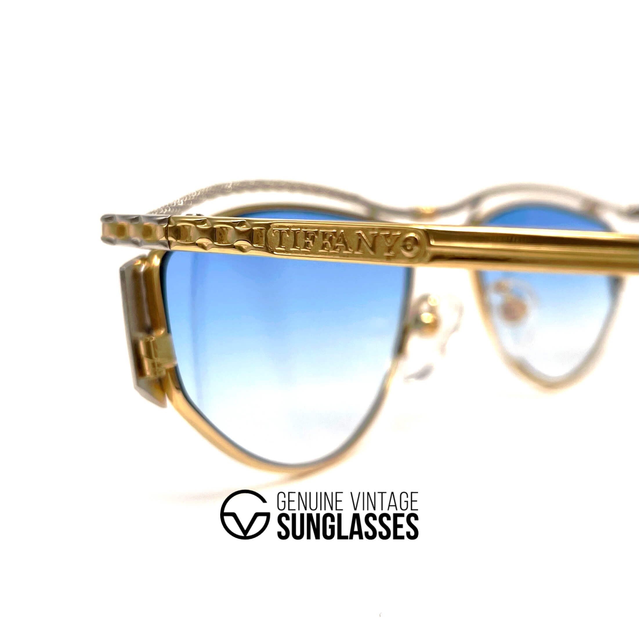 Vintage TIFFANY T616 gold plated sunglasses