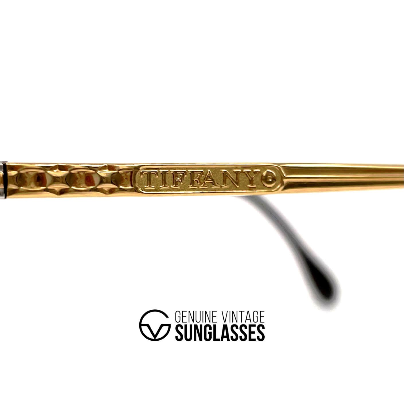 Vintage TIFFANY T616 gold plated sunglasses