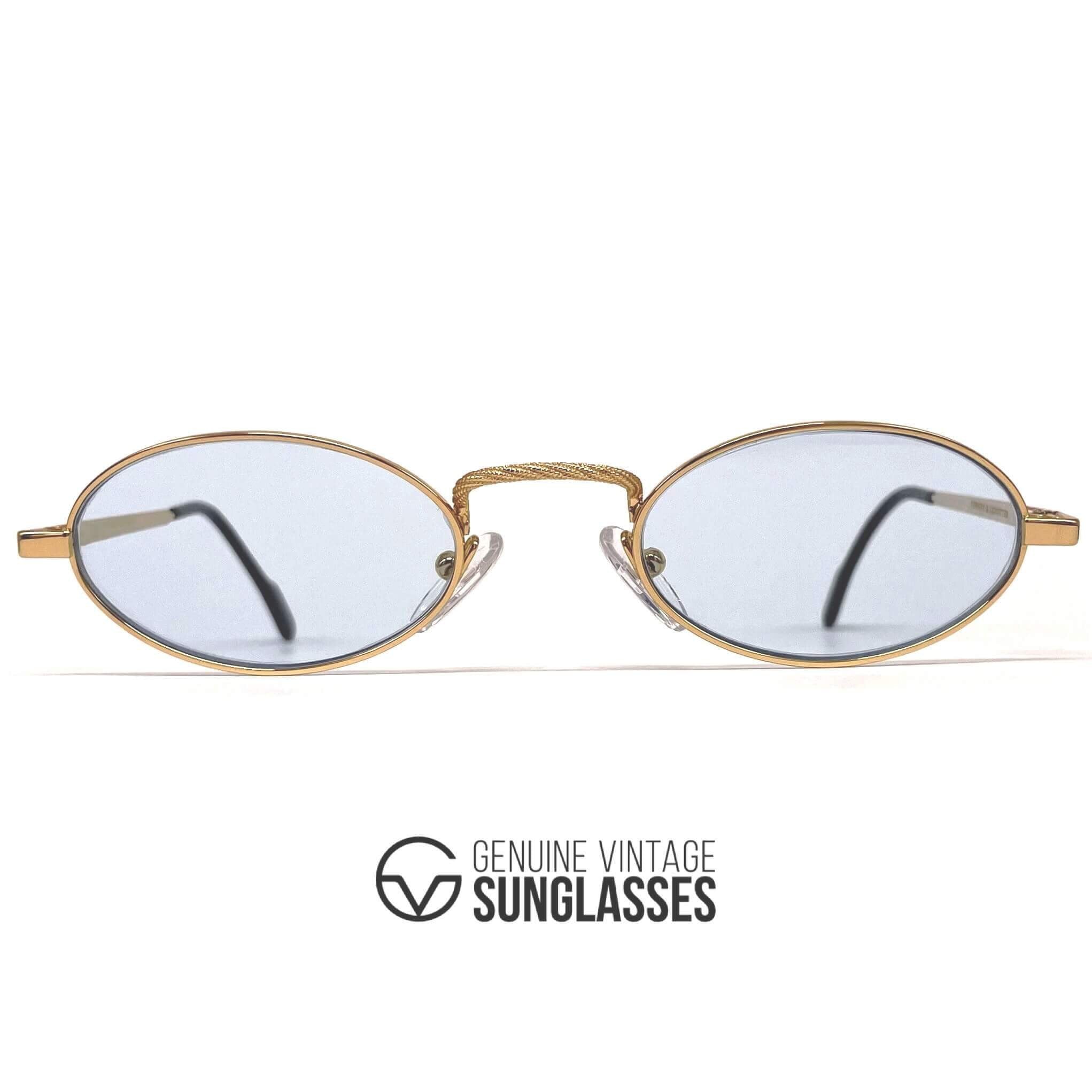 Vintage TIFFANY TJ23 gold plated clear sunglasses
