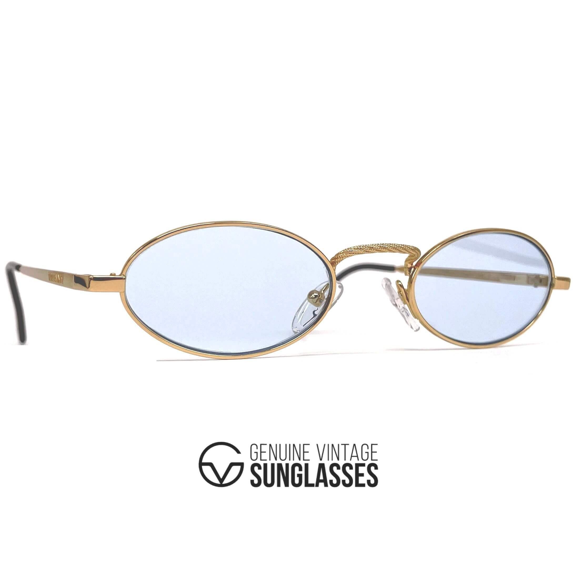 Vintage TIFFANY TJ23 gold plated clear sunglasses