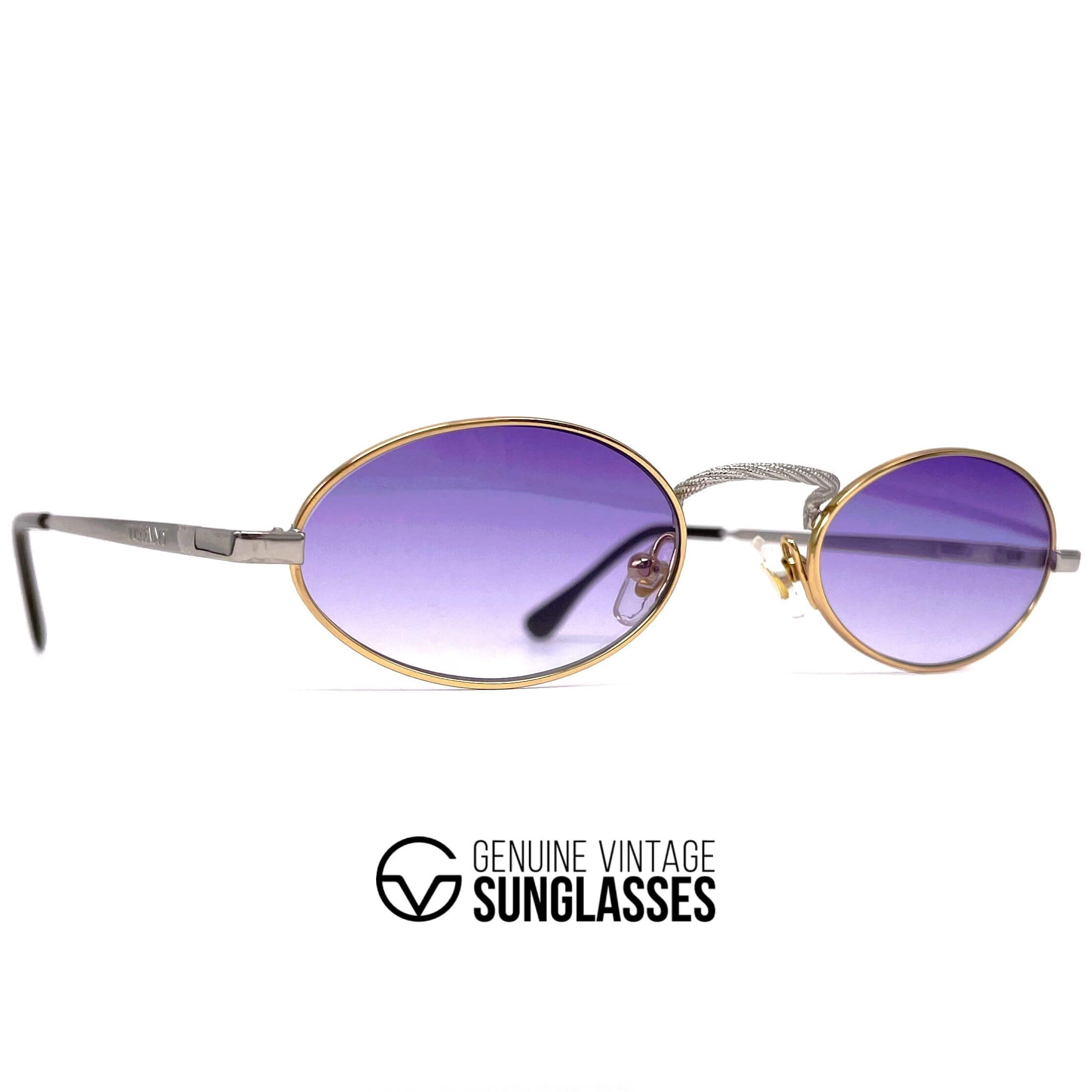 Vintage TIFFANY TJ23 gold plated platinum sunglasses