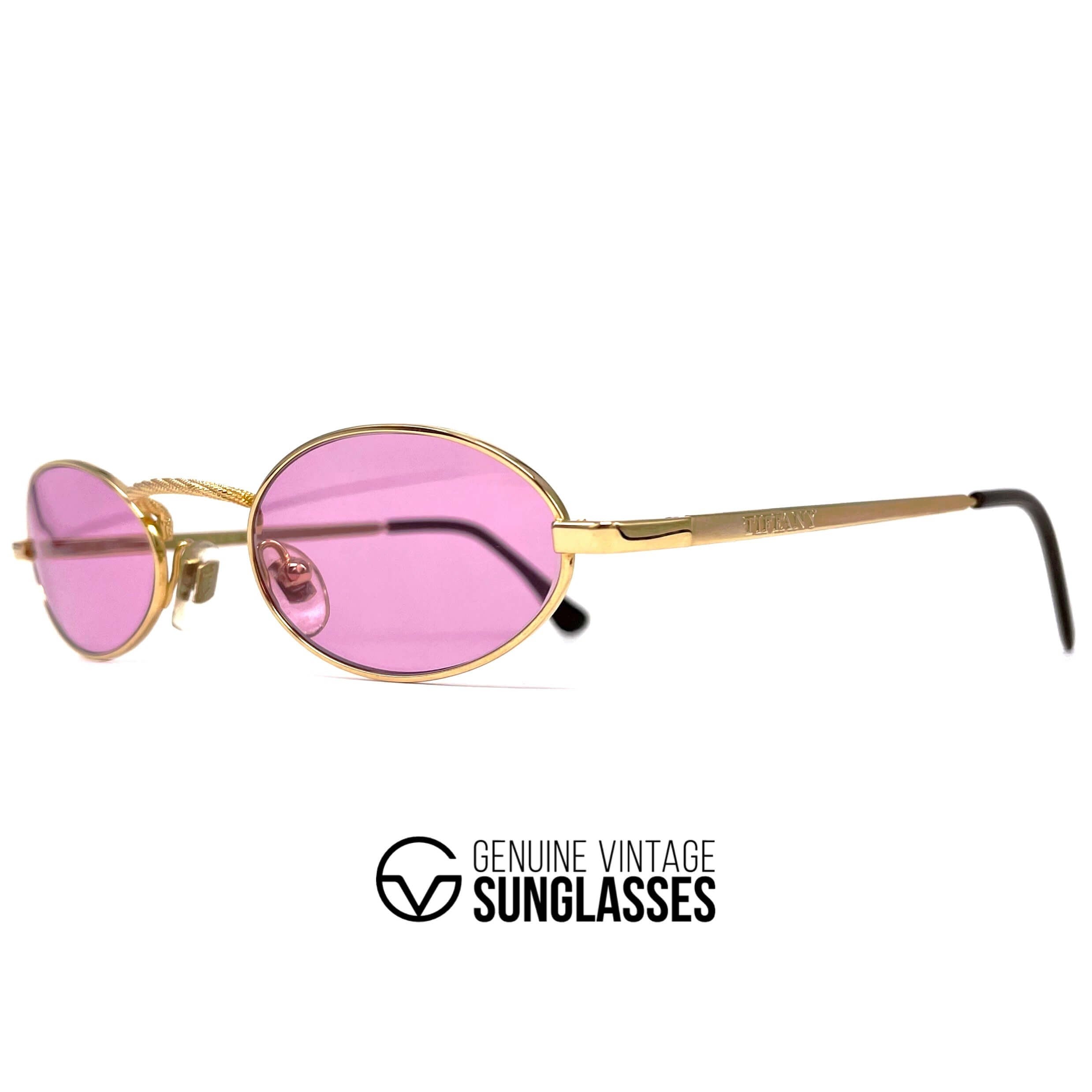 Vintage TIFFANY TJ23 gold plated sunglasses