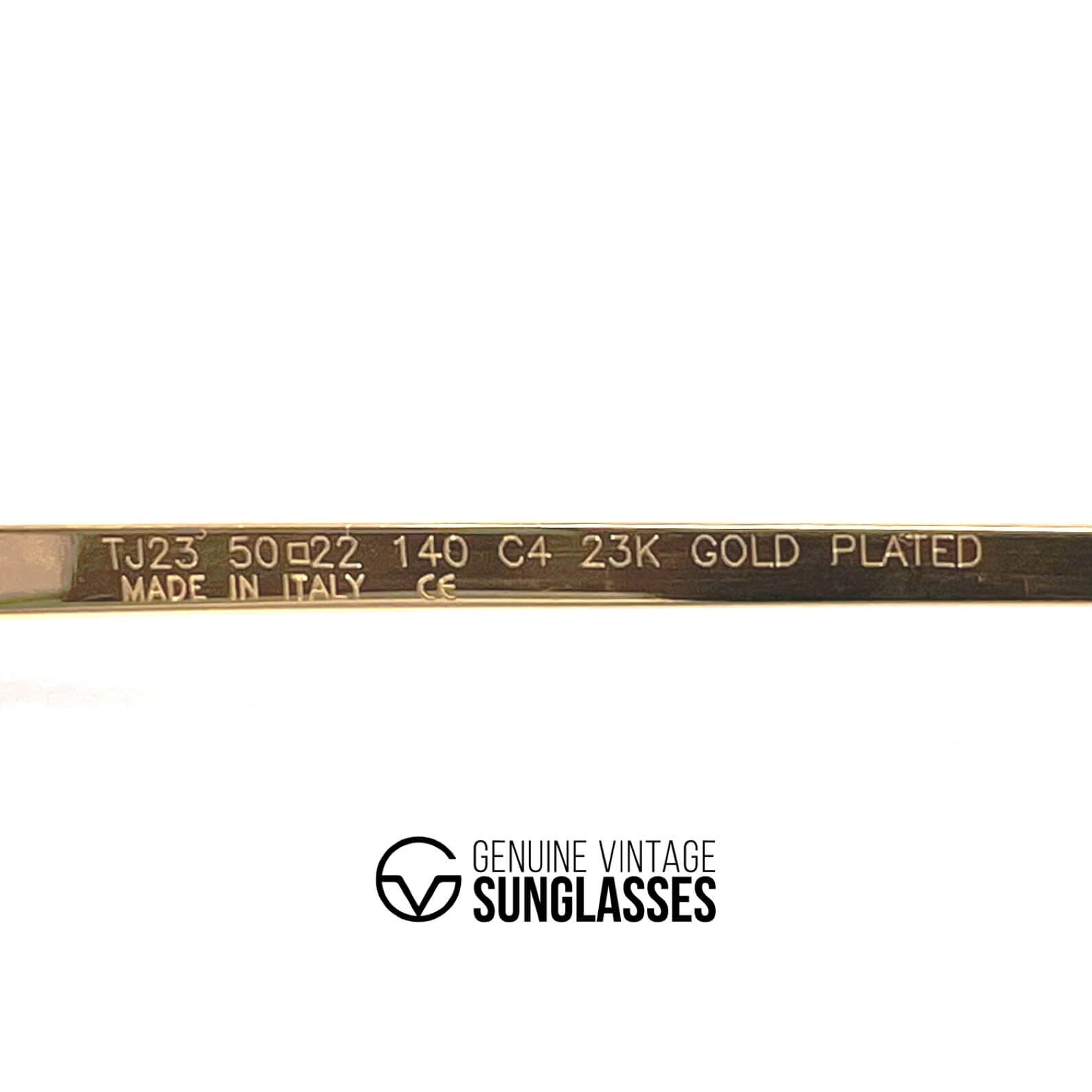 Vintage TIFFANY TJ23 gold plated sunglasses
