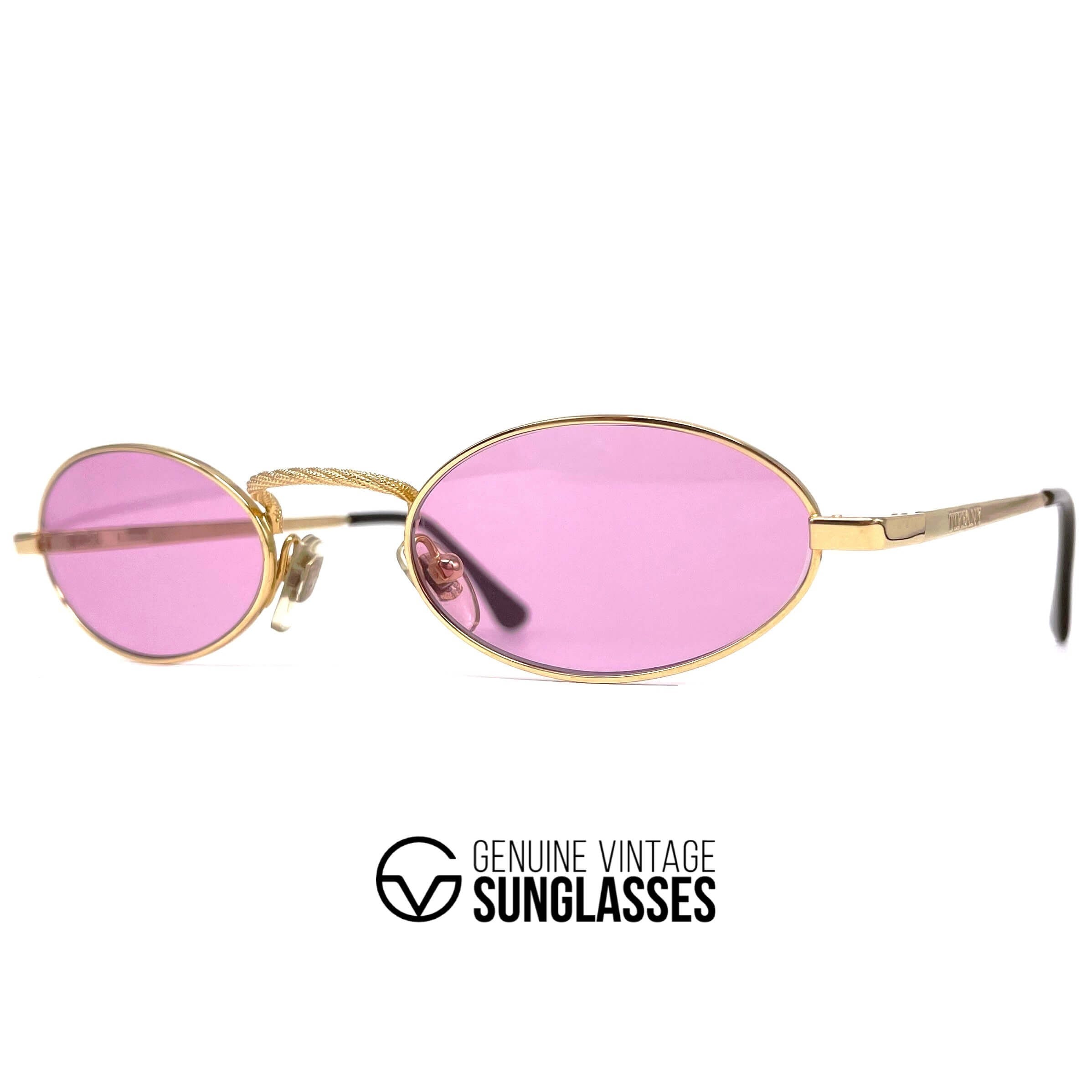 Vintage TIFFANY TJ23 gold plated sunglasses
