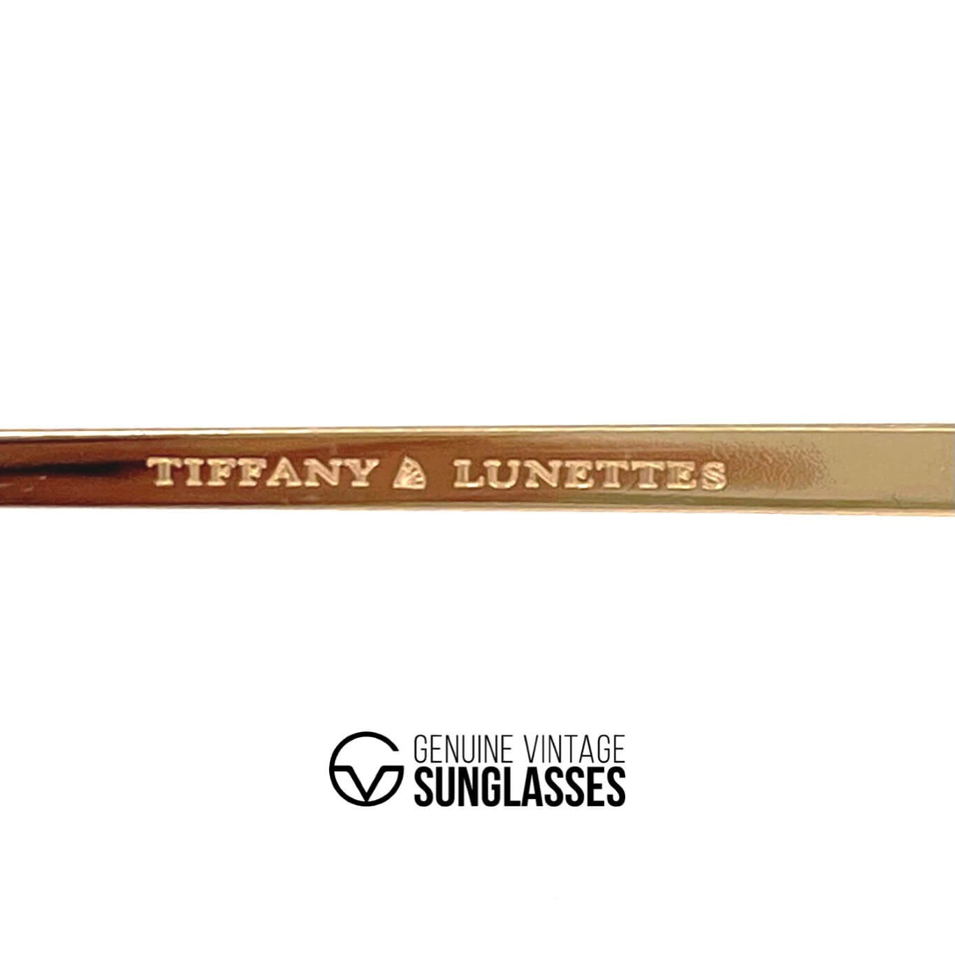 Vintage TIFFANY TJ23 gold plated sunglasses