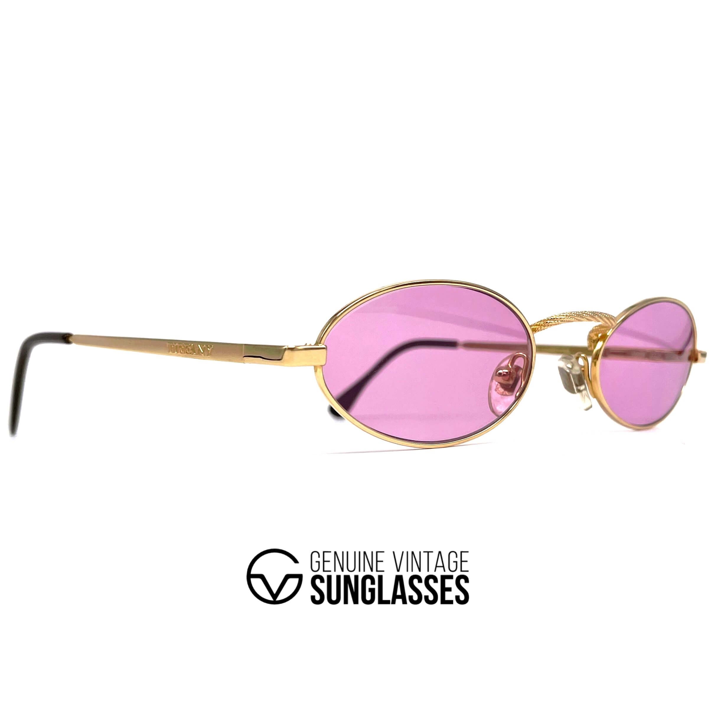 Vintage TIFFANY TJ23 gold plated sunglasses