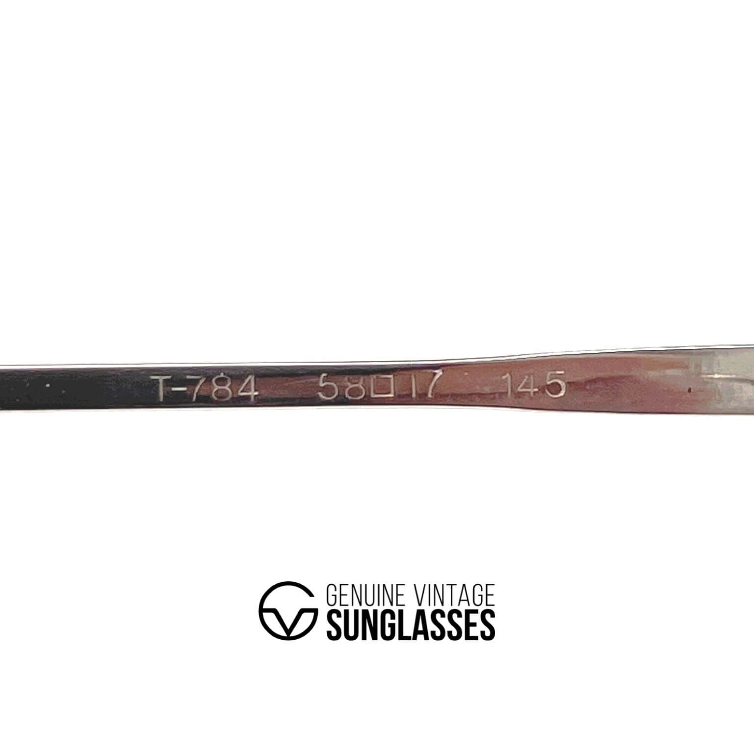 Vintage TITANOS T-784 rare titanium gold plated glasses frames