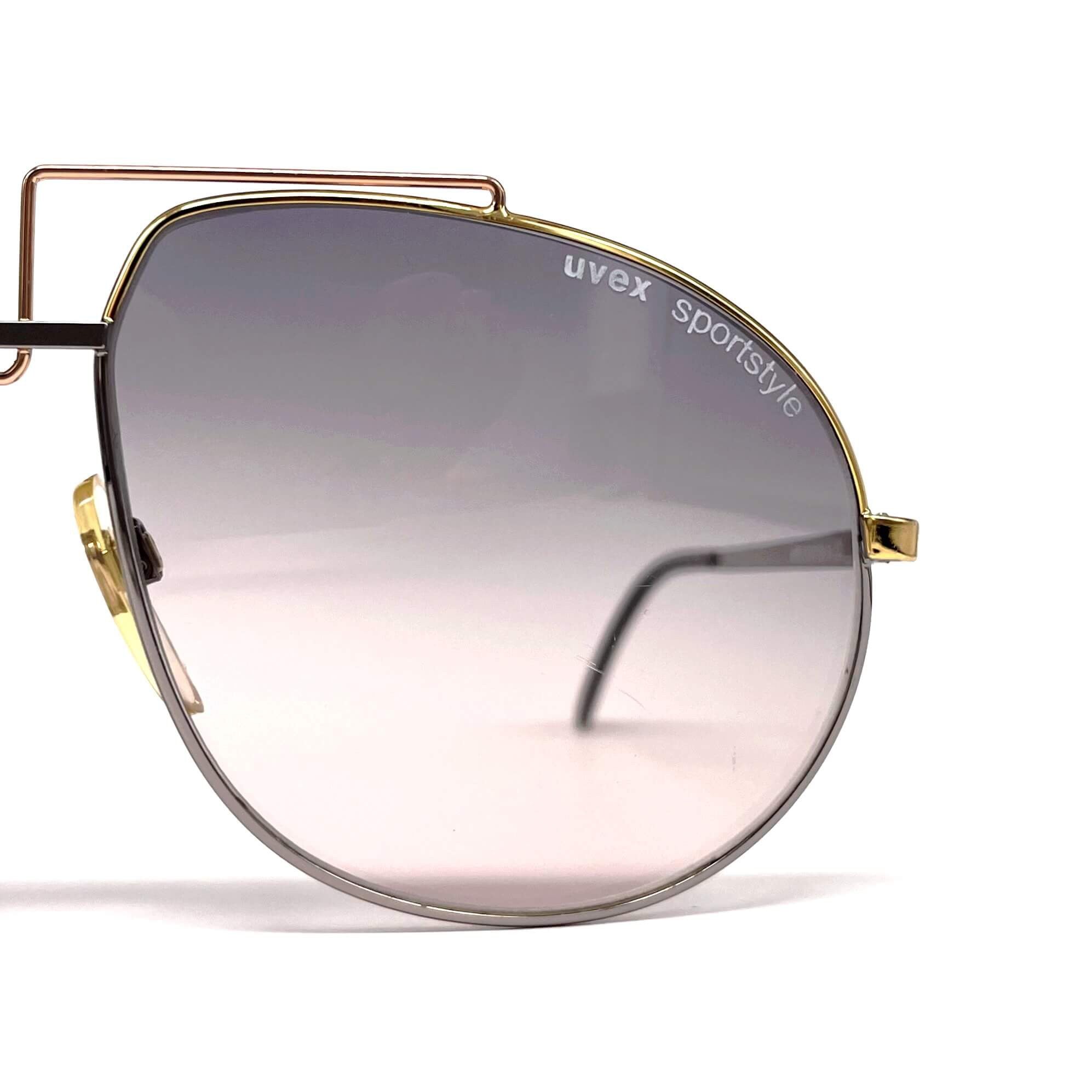 Vintage UVEX "Sportstyle 30" gold XXL sunglasses