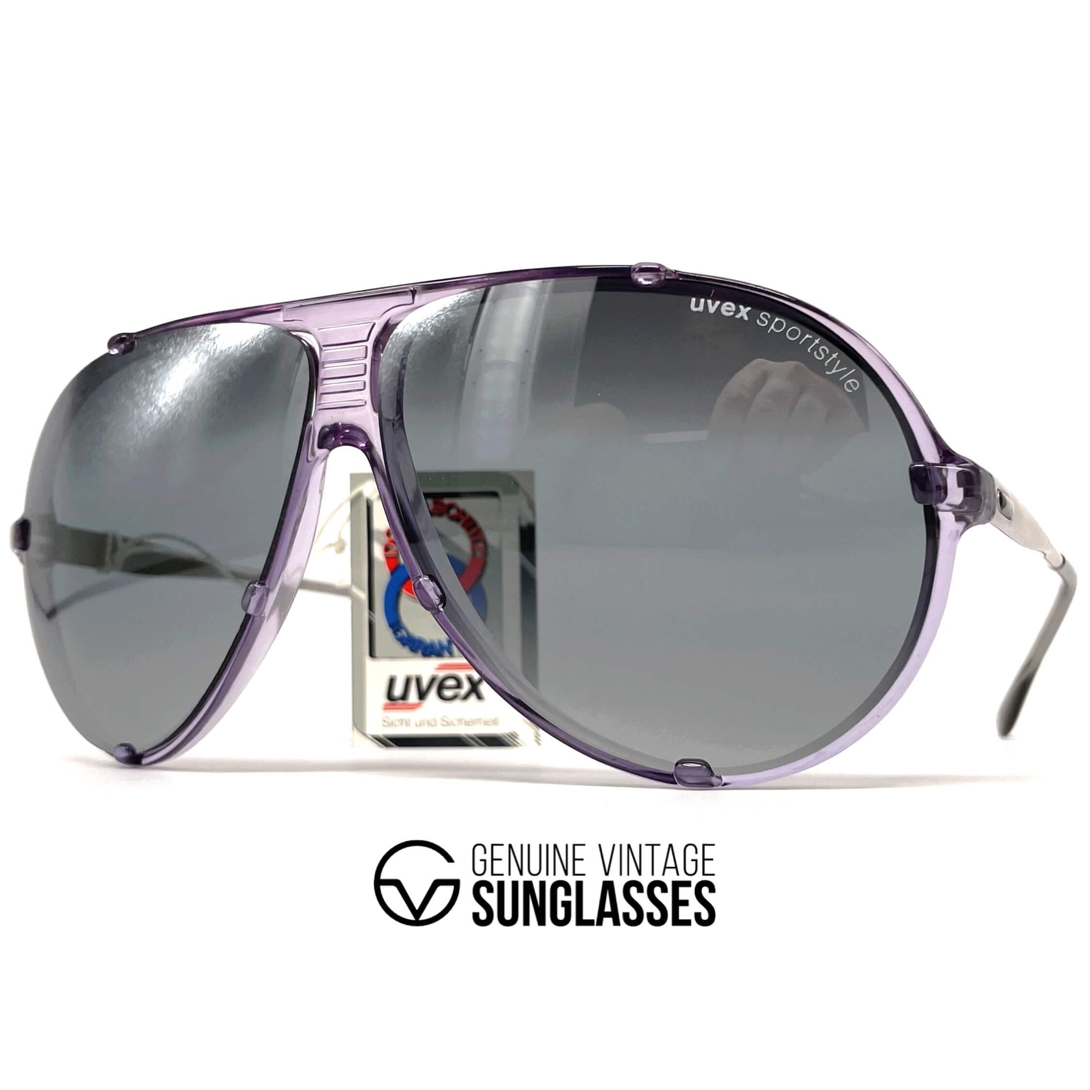 Vintage UVEX "Sportstyle 77L" aviator sports sunglasses