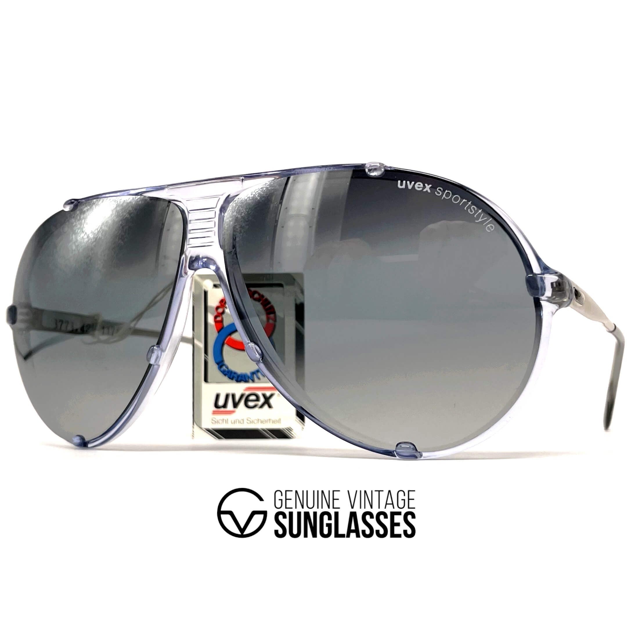 Vintage UVEX "Sportstyle 77L" aviator sports sunglasses
