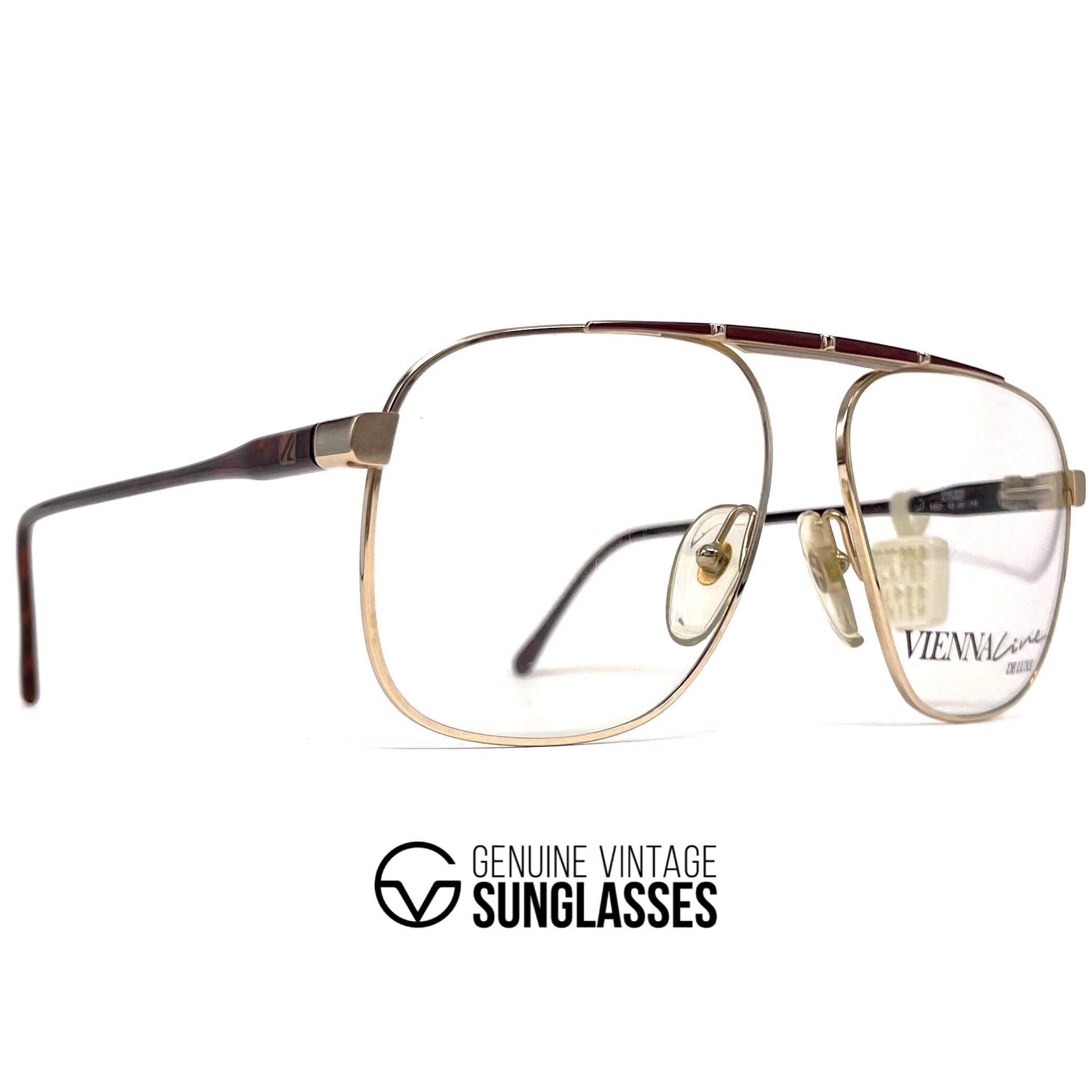 Vintage VIENNALINE 1457 Deluxe 20k gold rare aviator glasses frames
